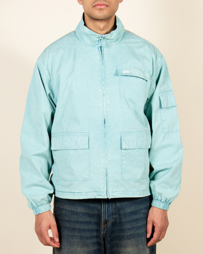 Patta Patta Acid Washed Track Jacket - Blue Radiance