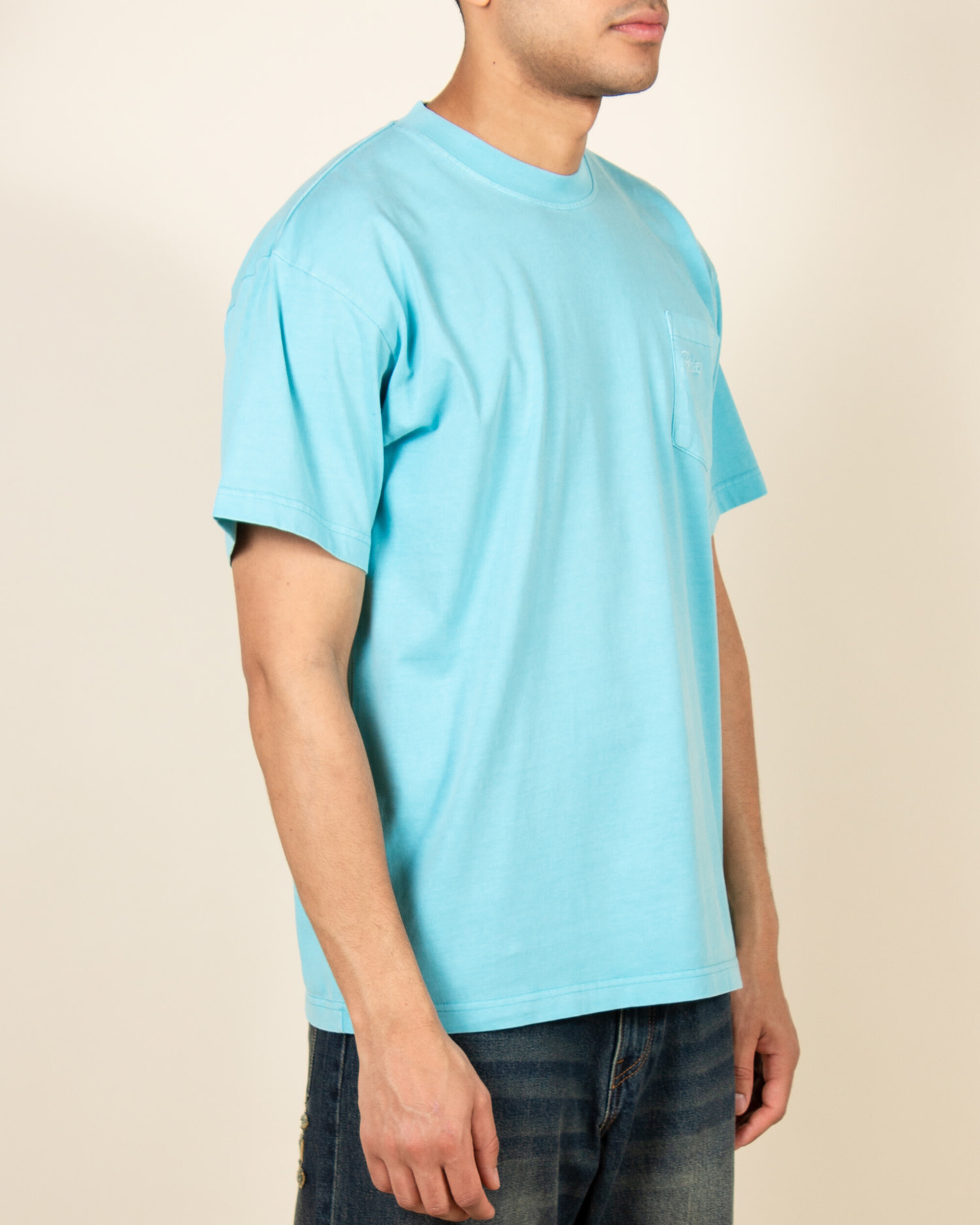 Patta Basic Pocket T-Shirt - Blue Radiance