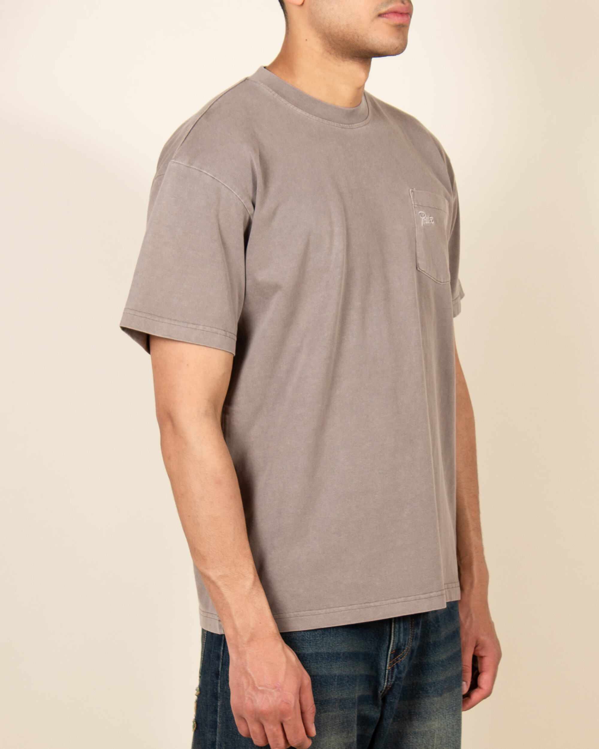 Patta Basic Pocket T-Shirt - Driftwood