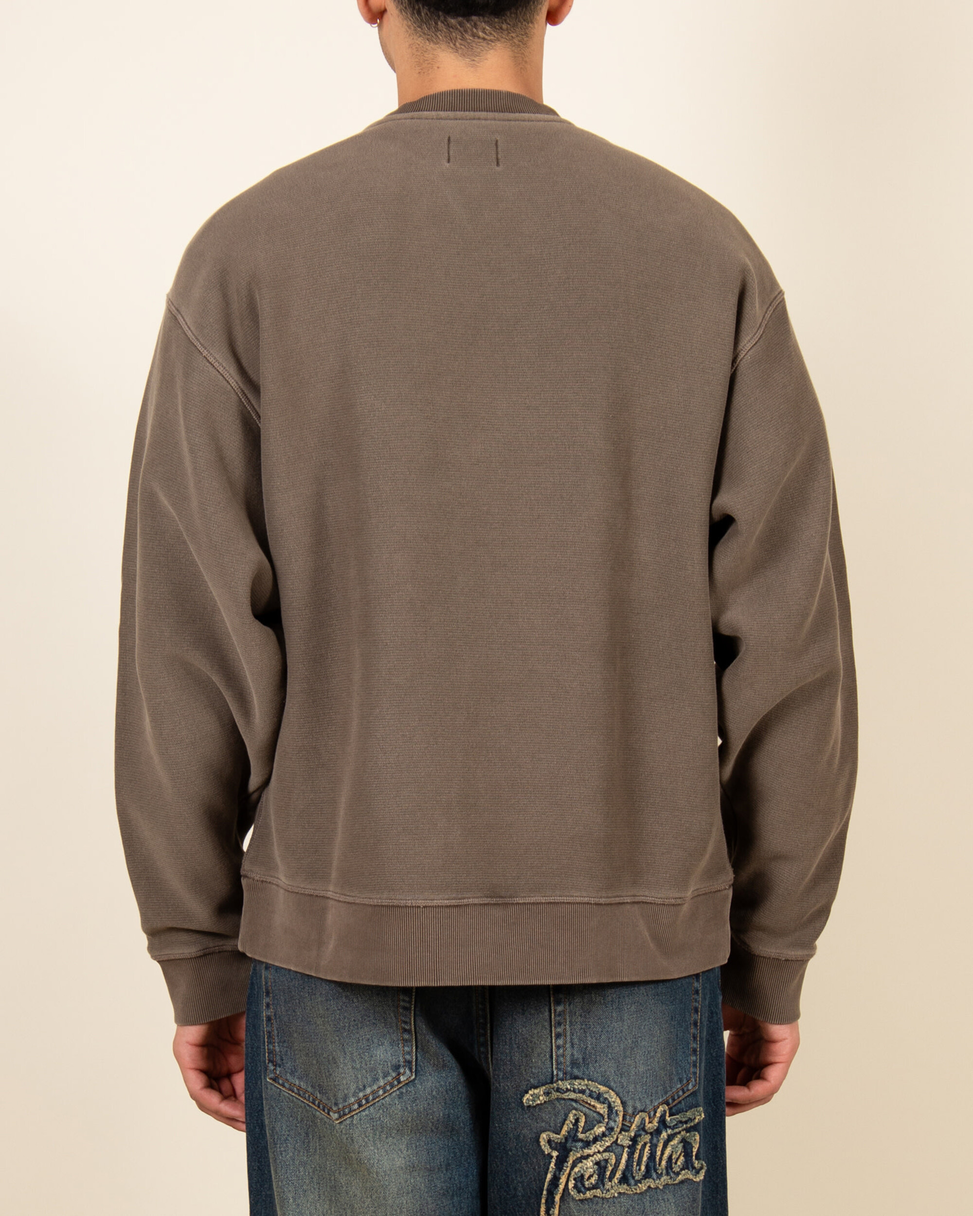 Patta Classic Washed Crewneck Sweater - Morel