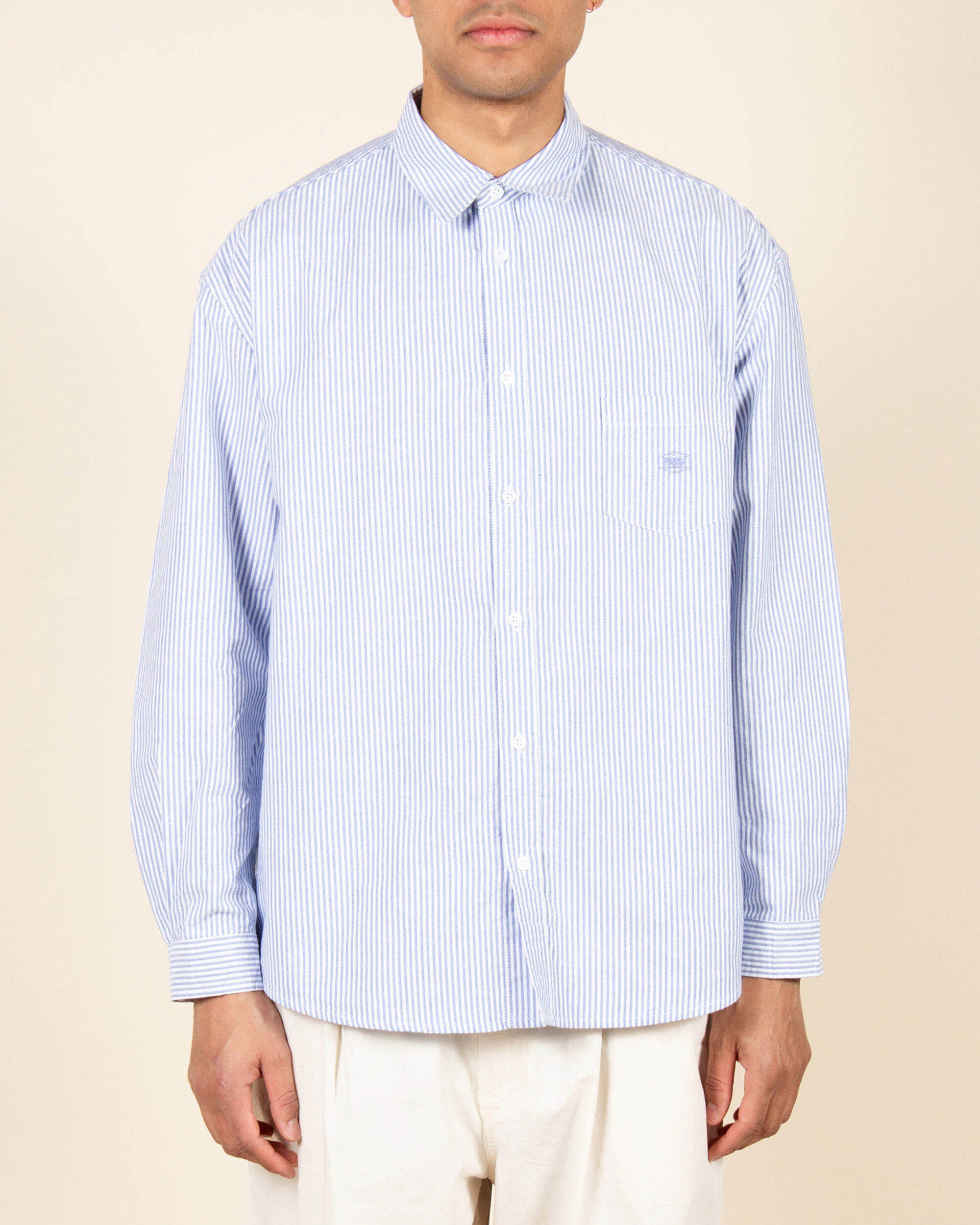 Kappy Oxford Stripe Shirt - Blue