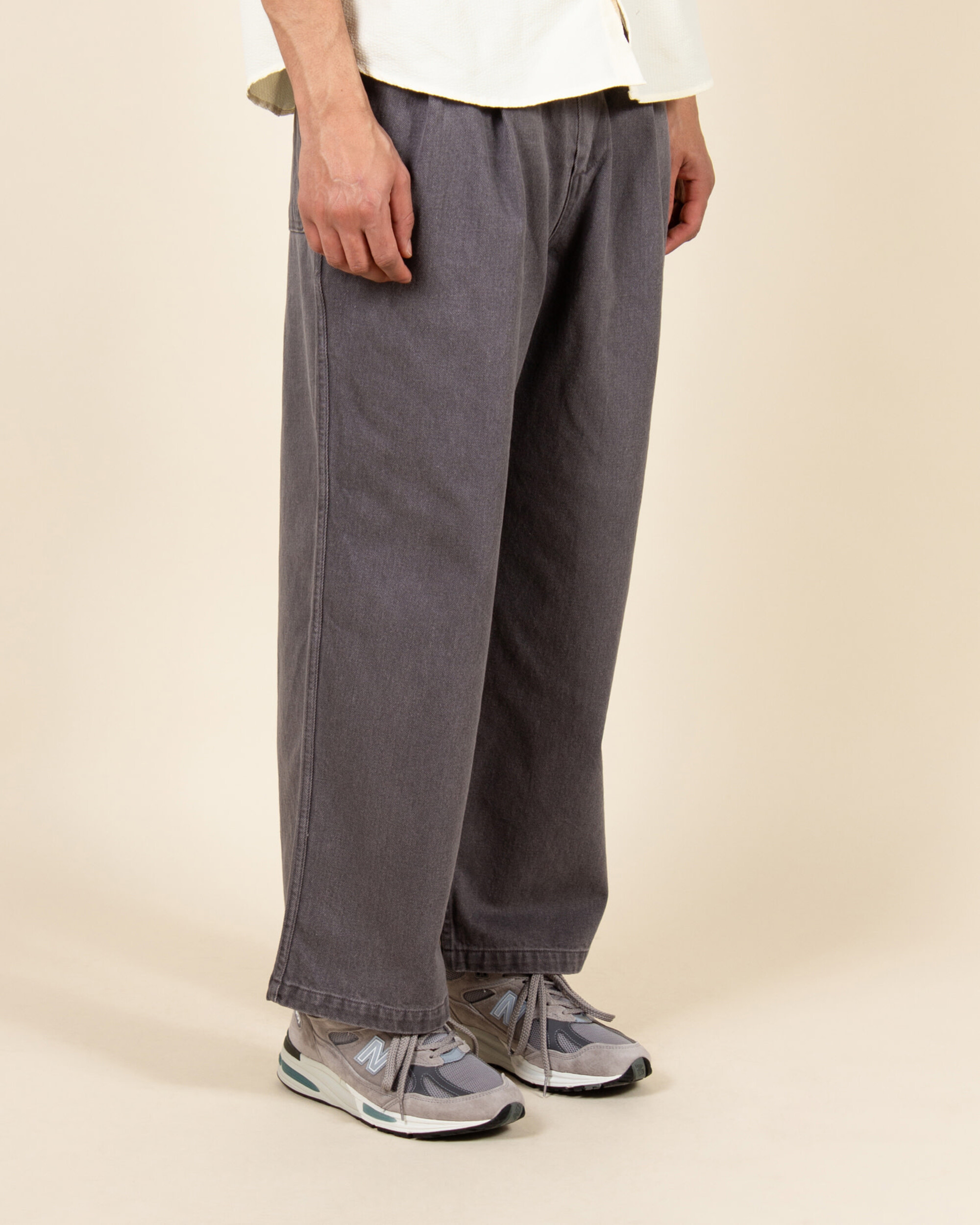 Kappy Two Tuck Wide Kation Pants - Gray