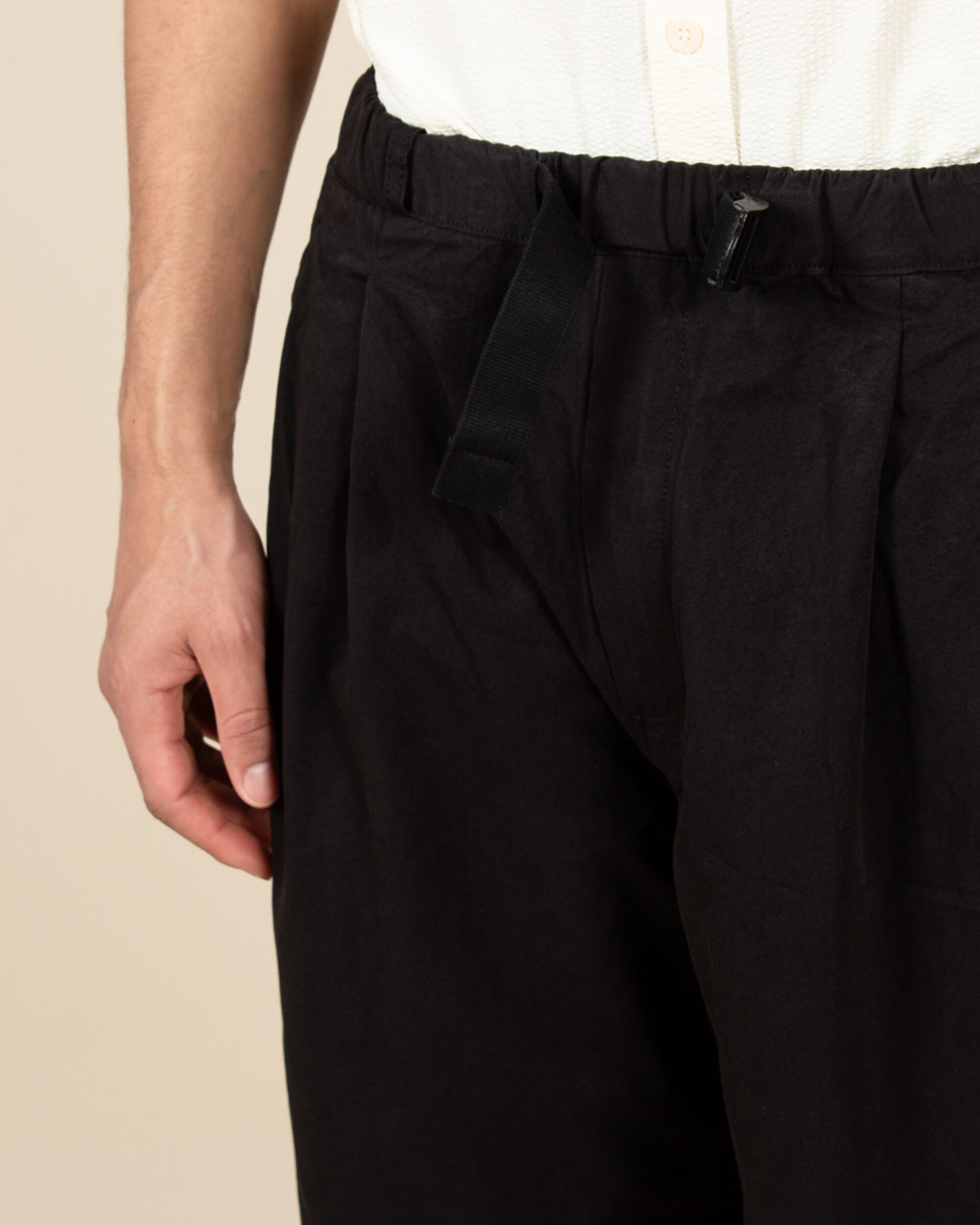 Kappy Two Tuck Wide Pants - Black