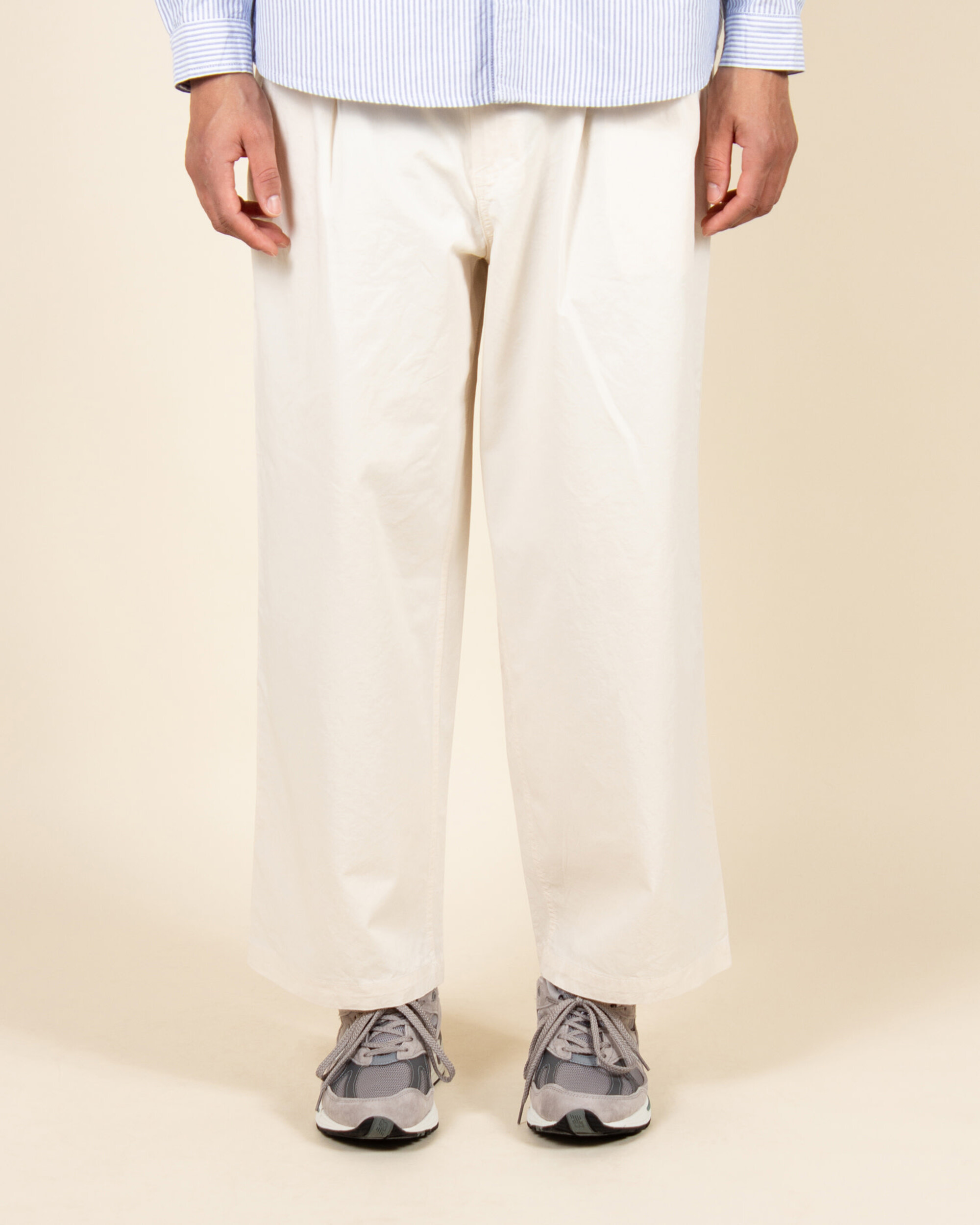 Kappy Two Tuck Wide Pants - Cream