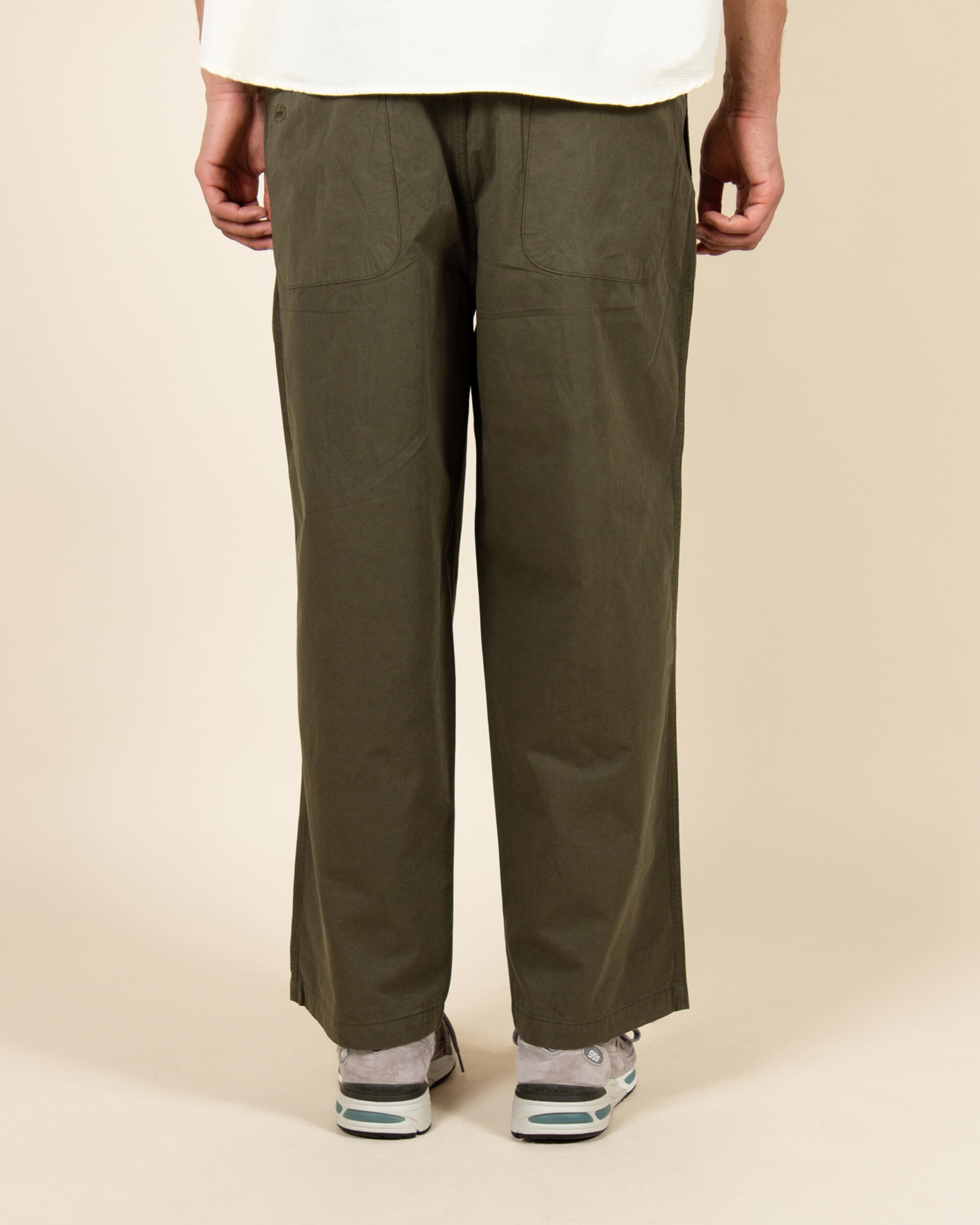 Kappy Two Tuck Wide Pants - Khaki