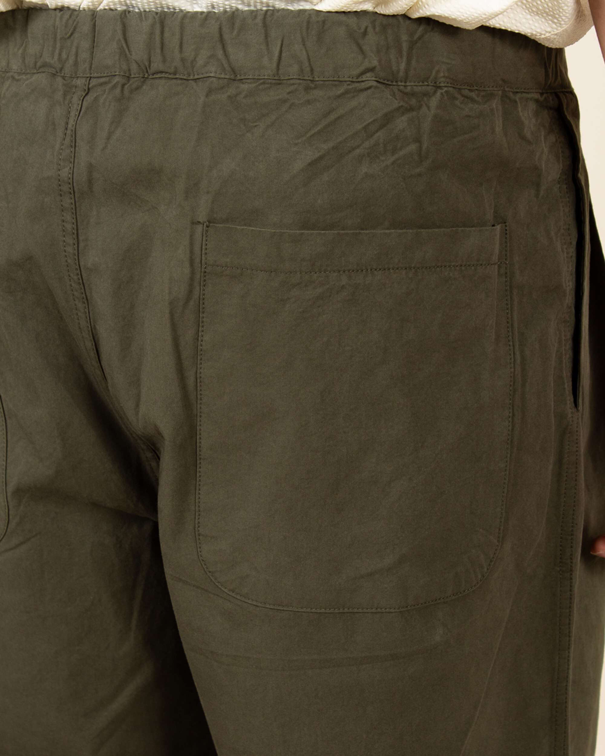 Kappy Two Tuck Wide Pants Khaki - Lockwood Skateshop & Avenue Antwerp