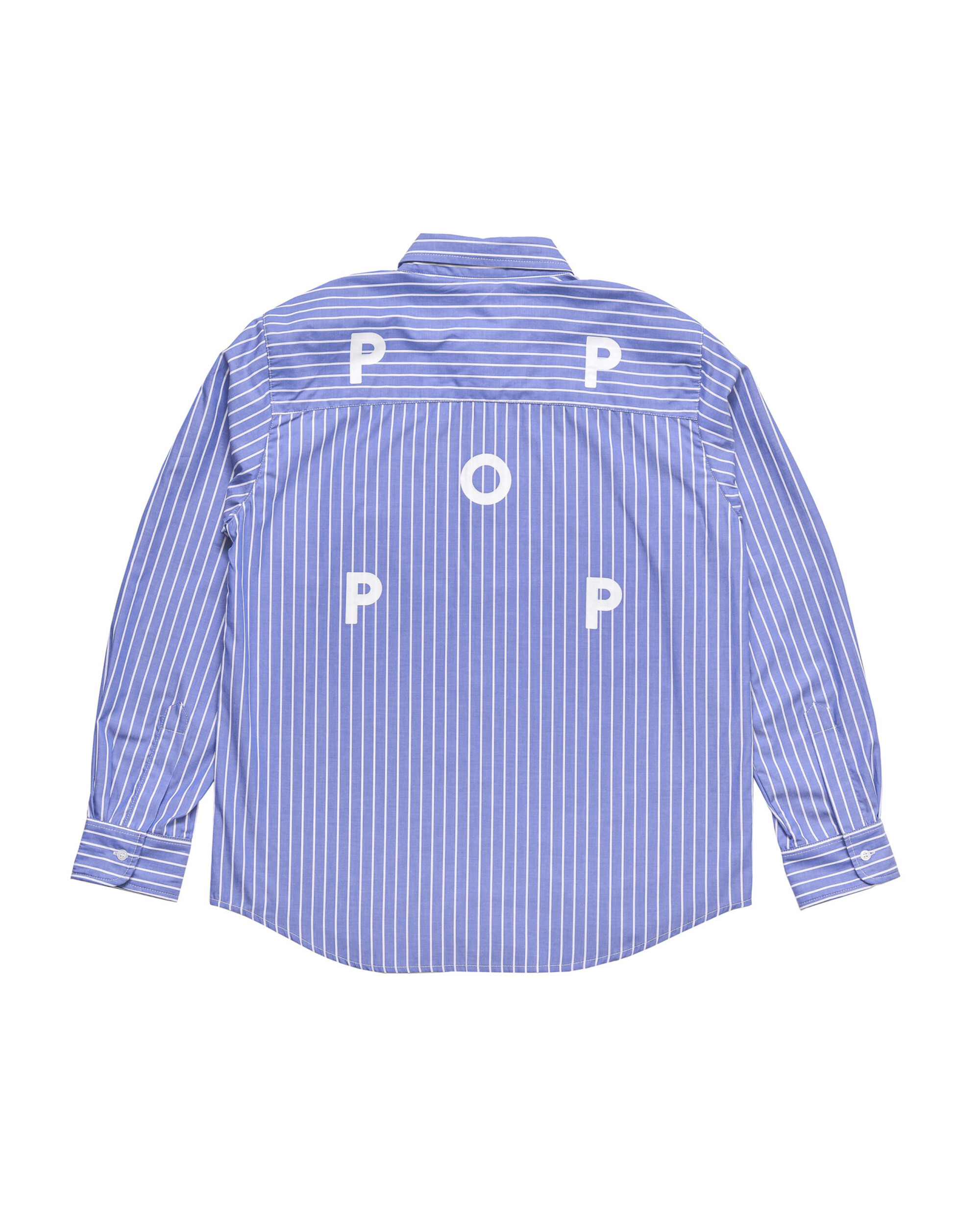 POP Logo Striped Shirt - Blue