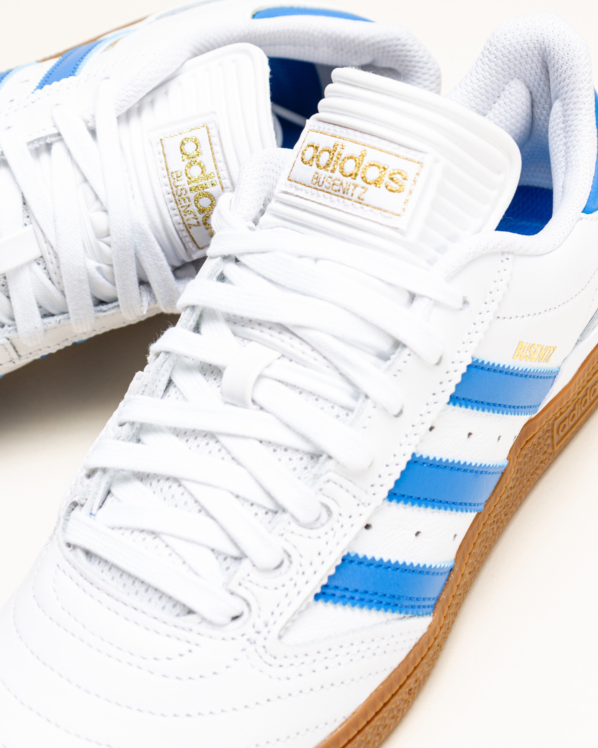 Adidas Skateboarding Busenitz - White/Selu Blue/Gold Metallic