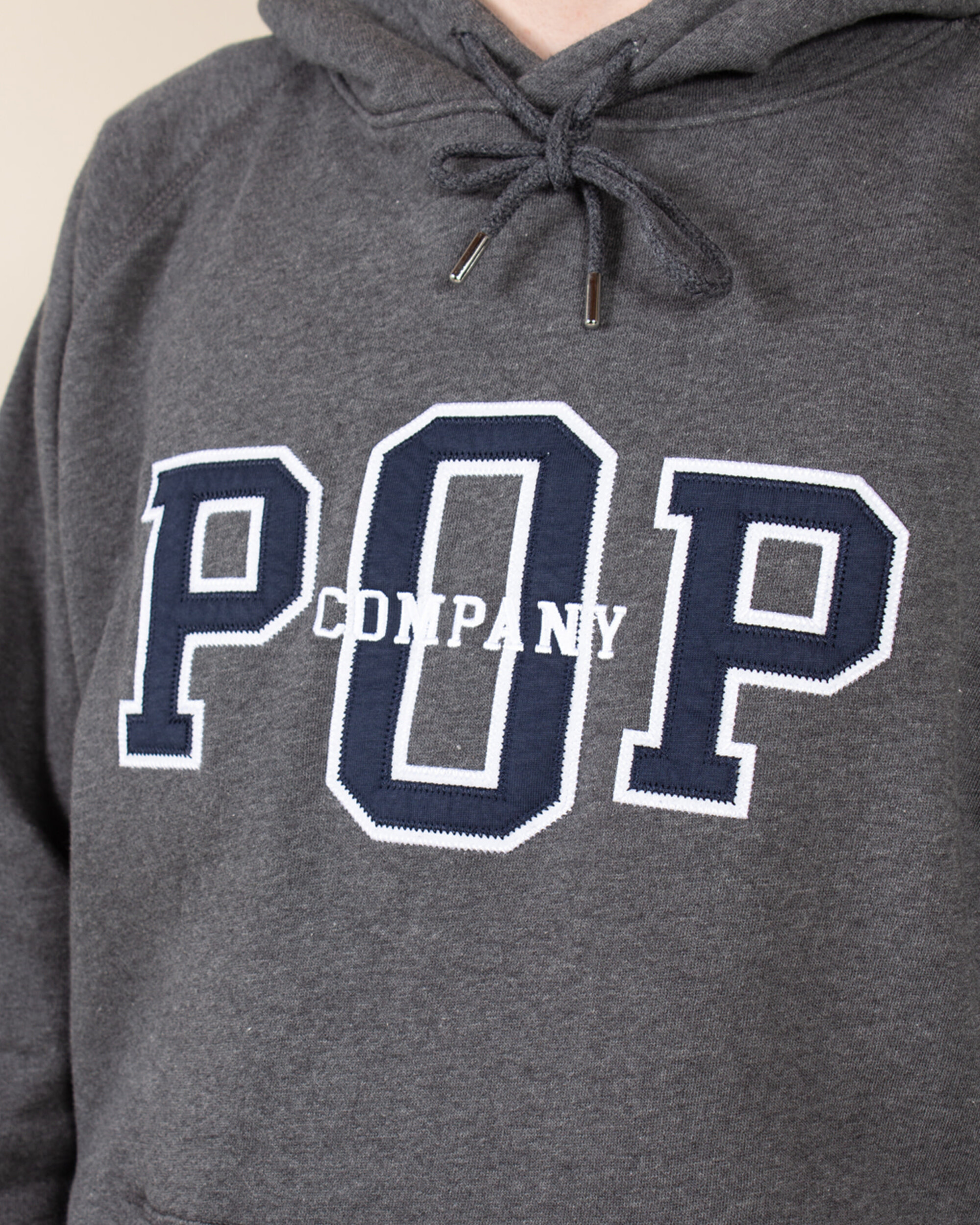 POP Company Hooded Sweat - Charcoal Heather