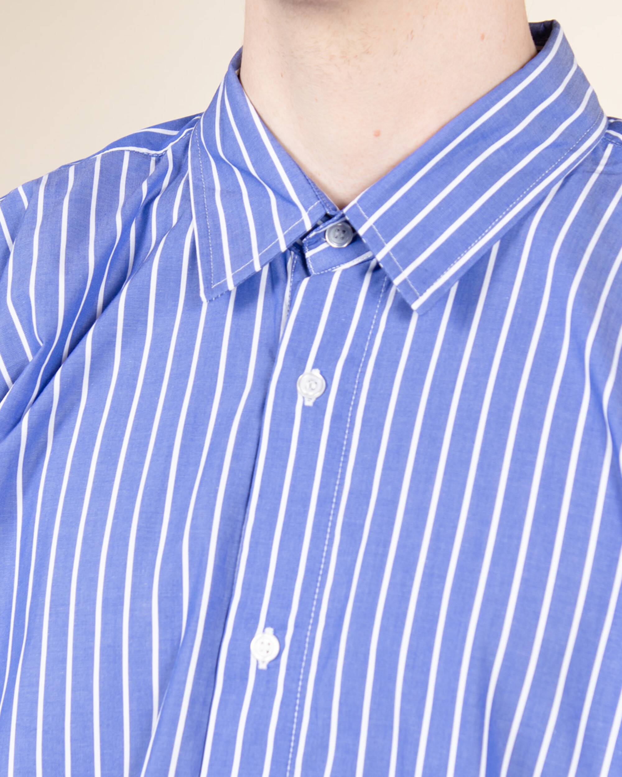 POP Logo Striped Shirt - Blue