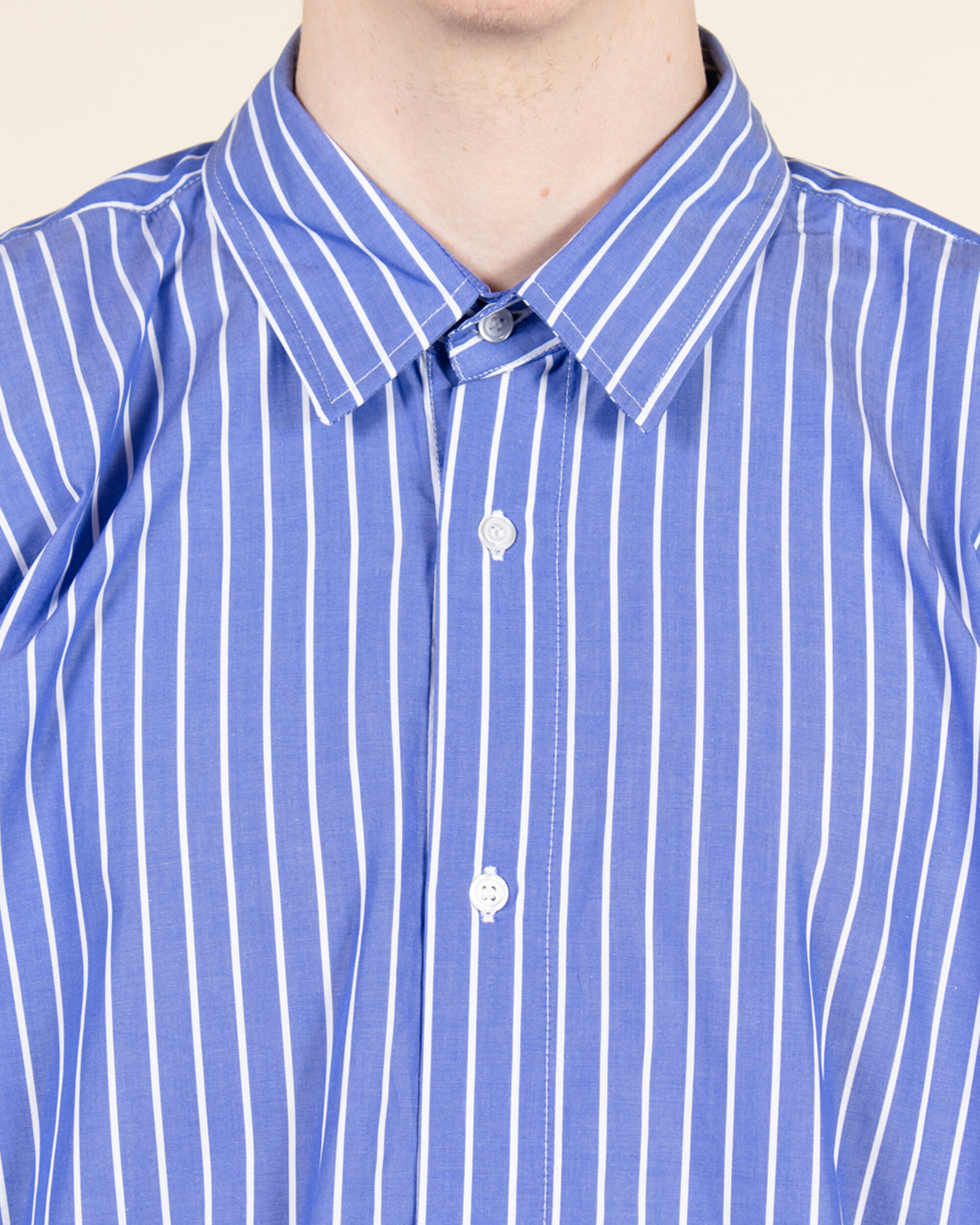 POP Logo Striped Shirt - Blue