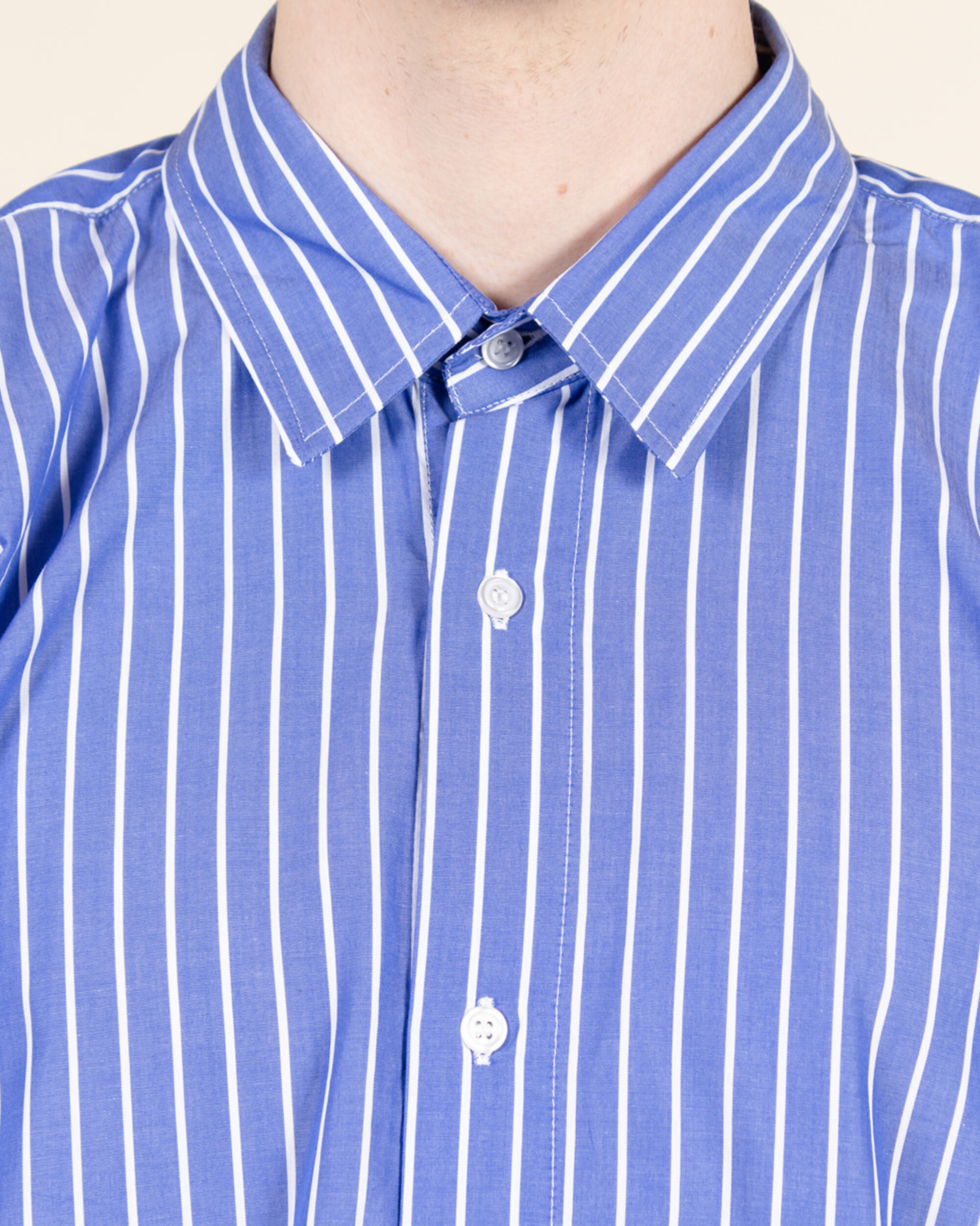 POP Logo Striped Shirt - Blue