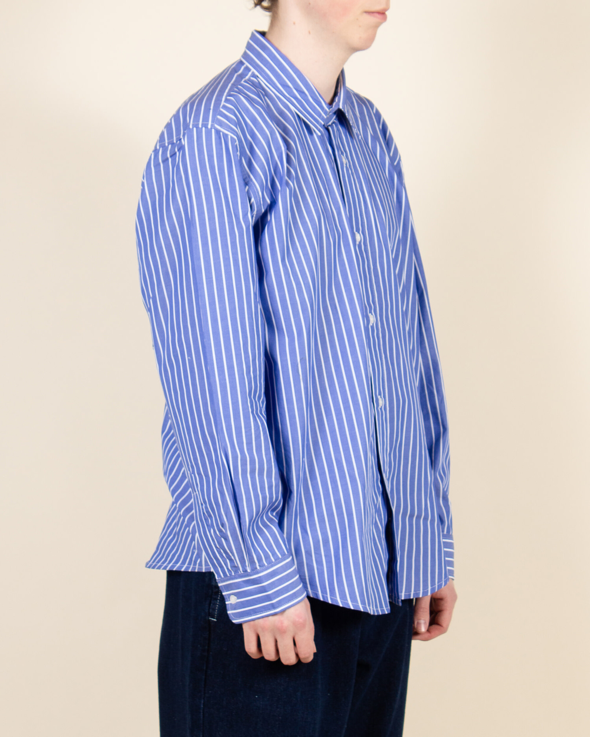 POP Logo Striped Shirt - Blue