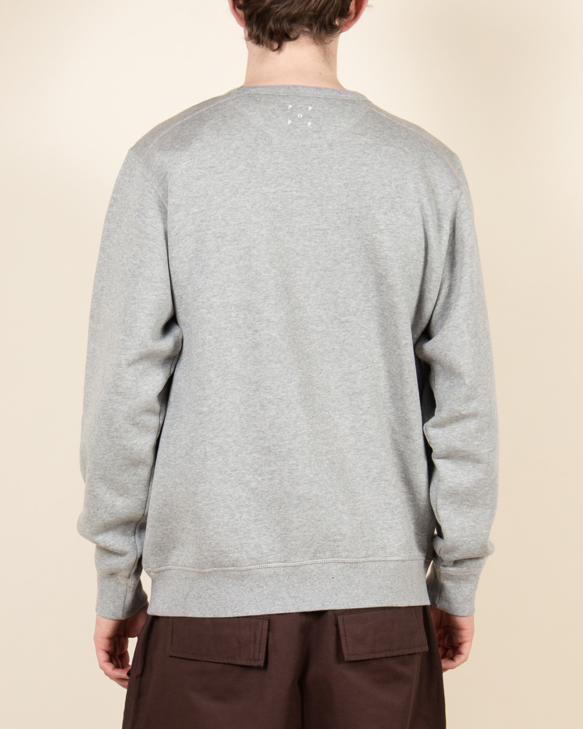 POP St Annen Crest Crewneck - Sweat Heather Grey