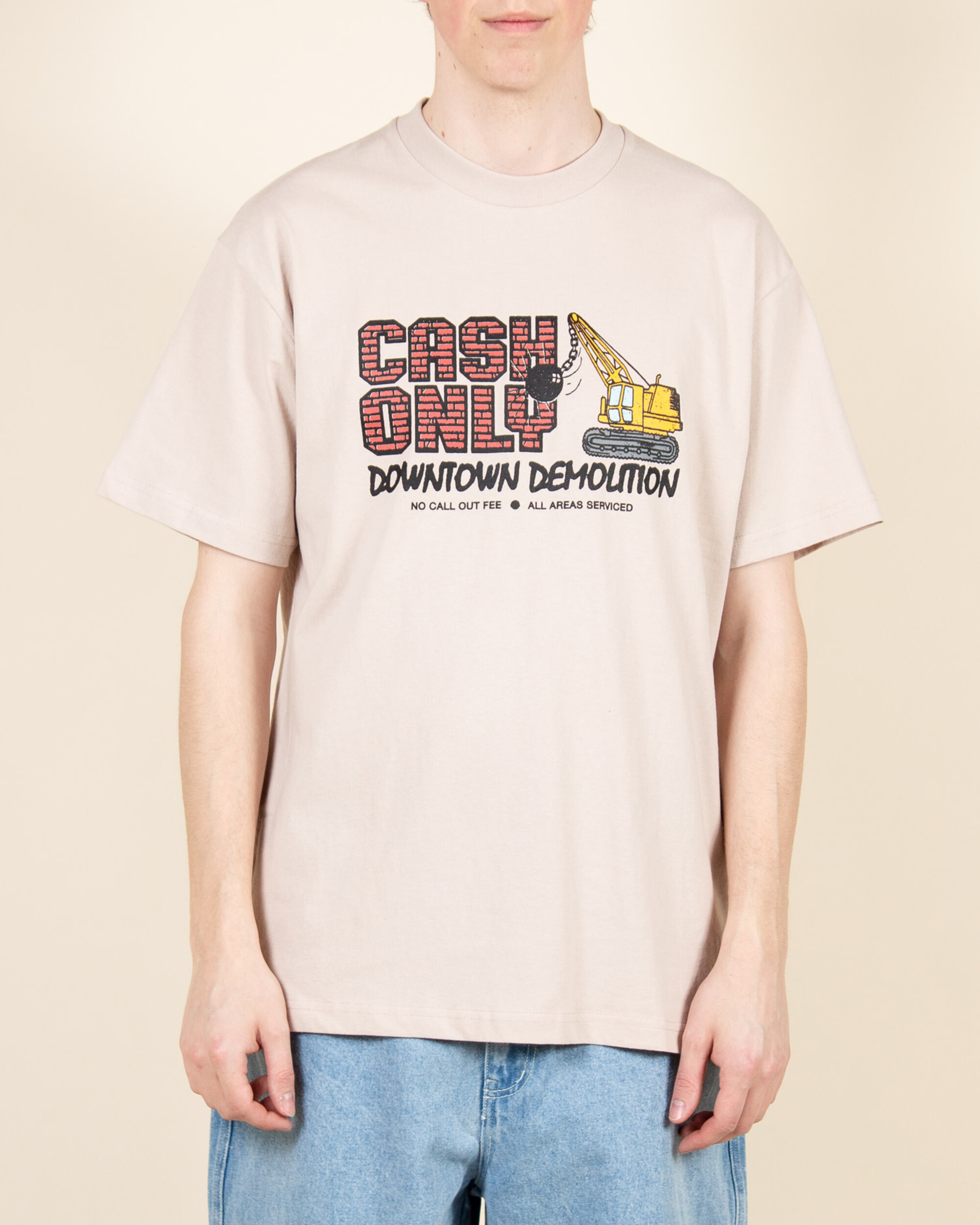 Cash Only Demolition Tee - Sand