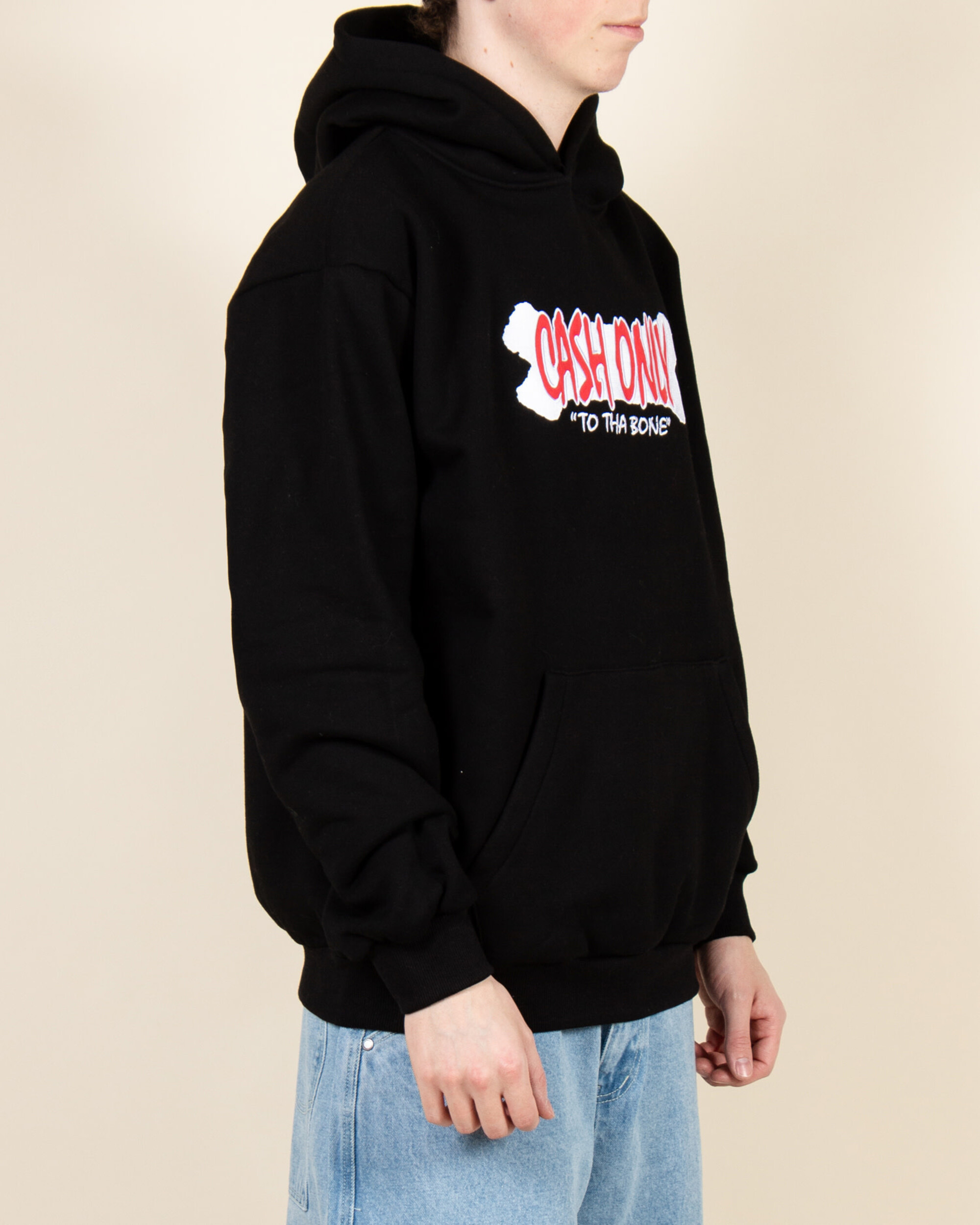 Cash Only To Tha Bone Pullover - Black