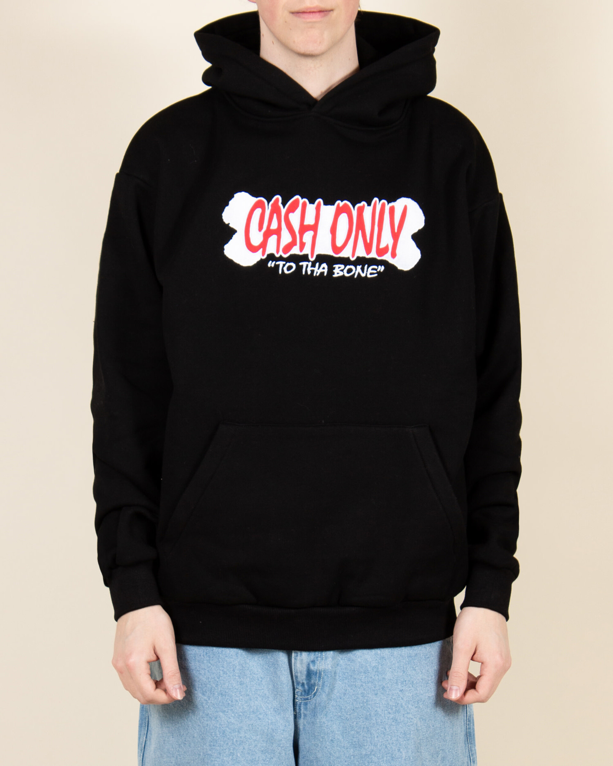 Cash Only To Tha Bone Pullover - Black