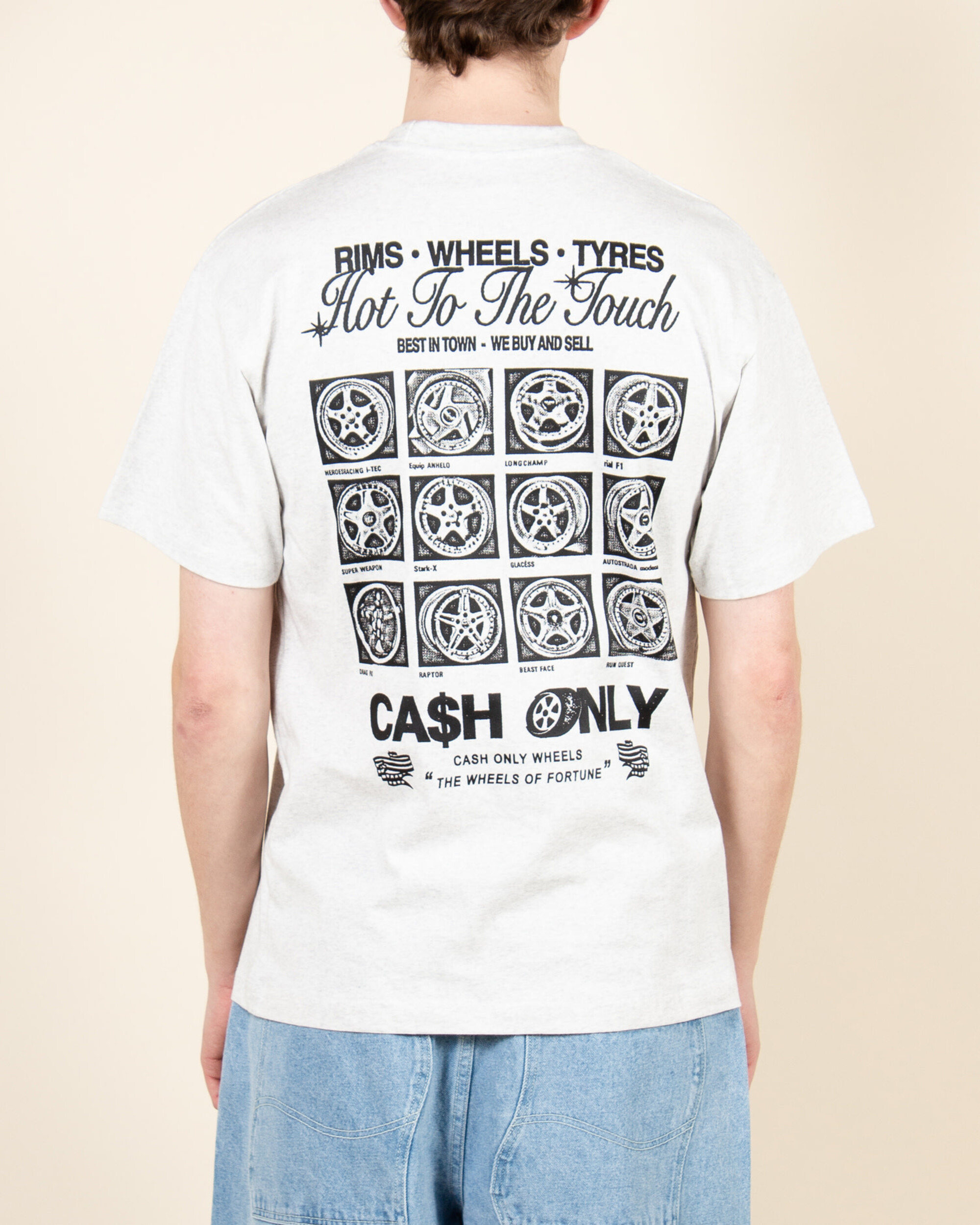 Cash Only Wheels Tee - Ash