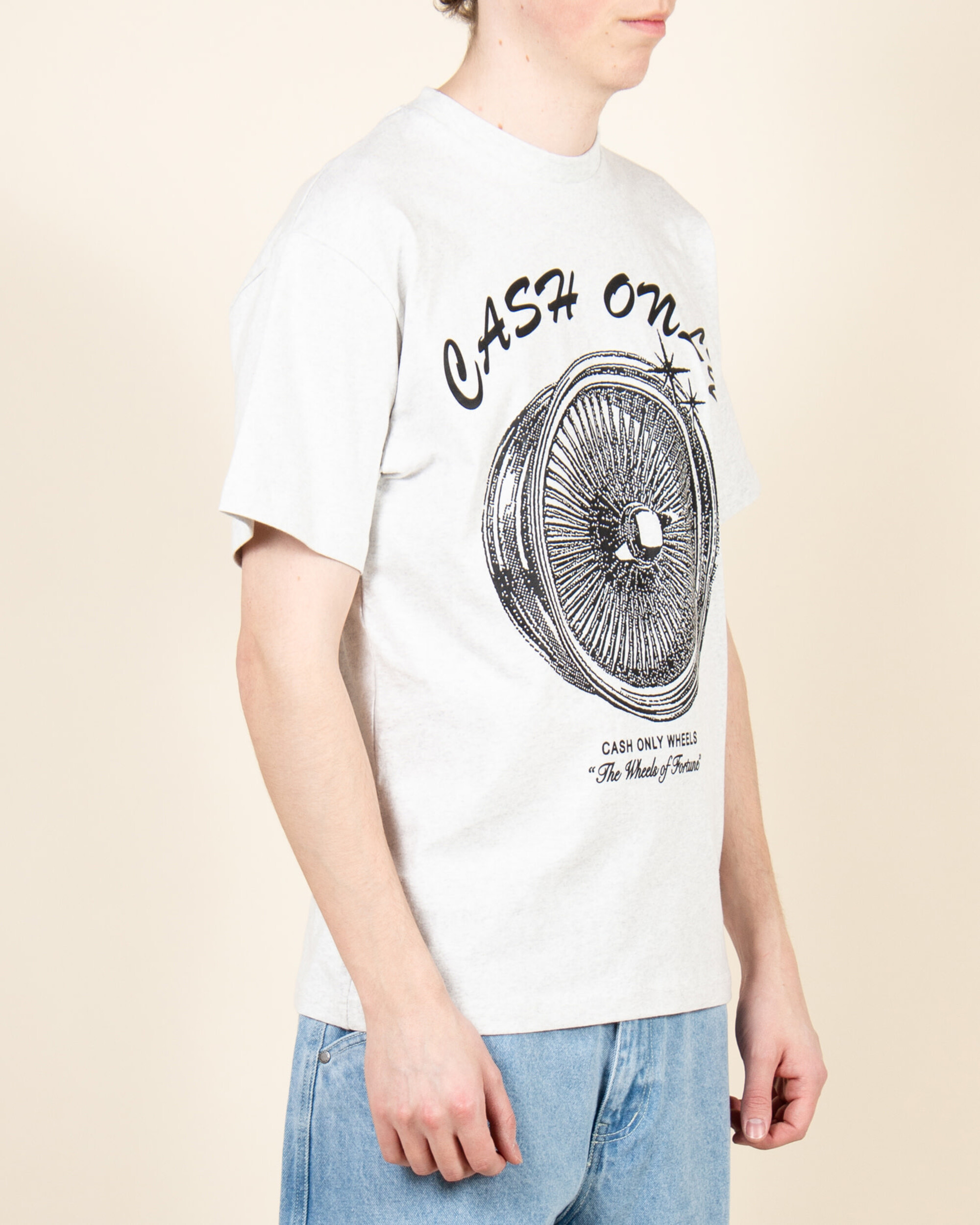 Cash Only Wheels Tee - Ash