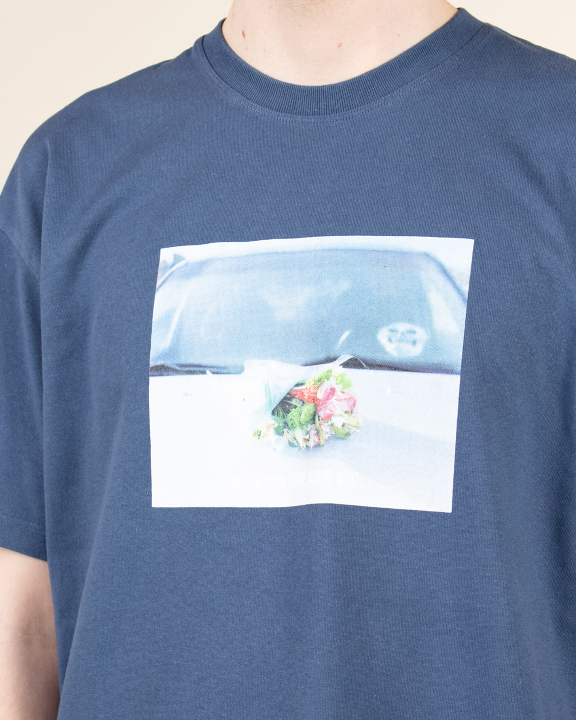 Polar Dead Flowers Tee - Grey Blue