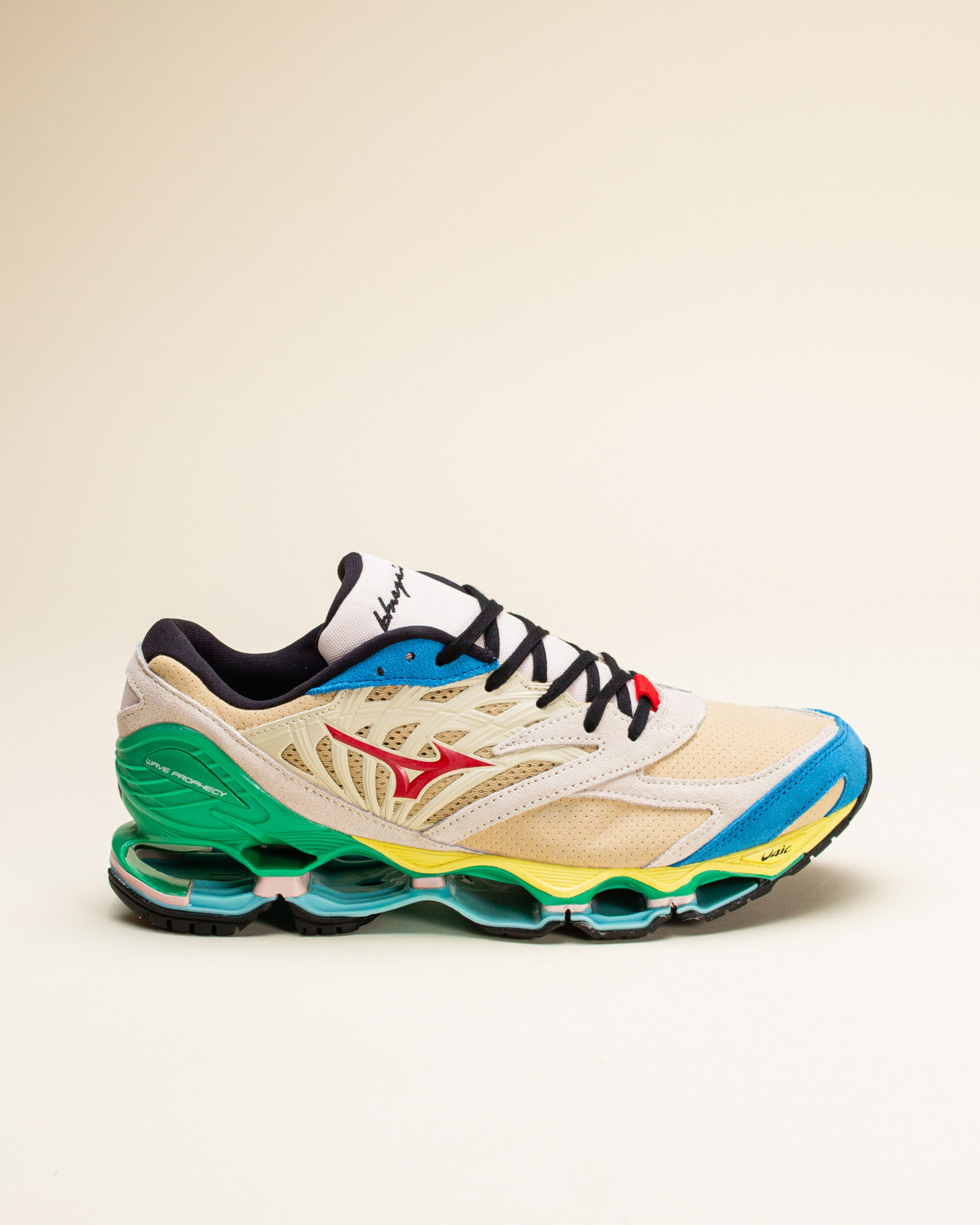 Mizuno x Hiroshi Nagai Wave Prophecy LS - Mojave Desert/High Risk Red/Diva Blue