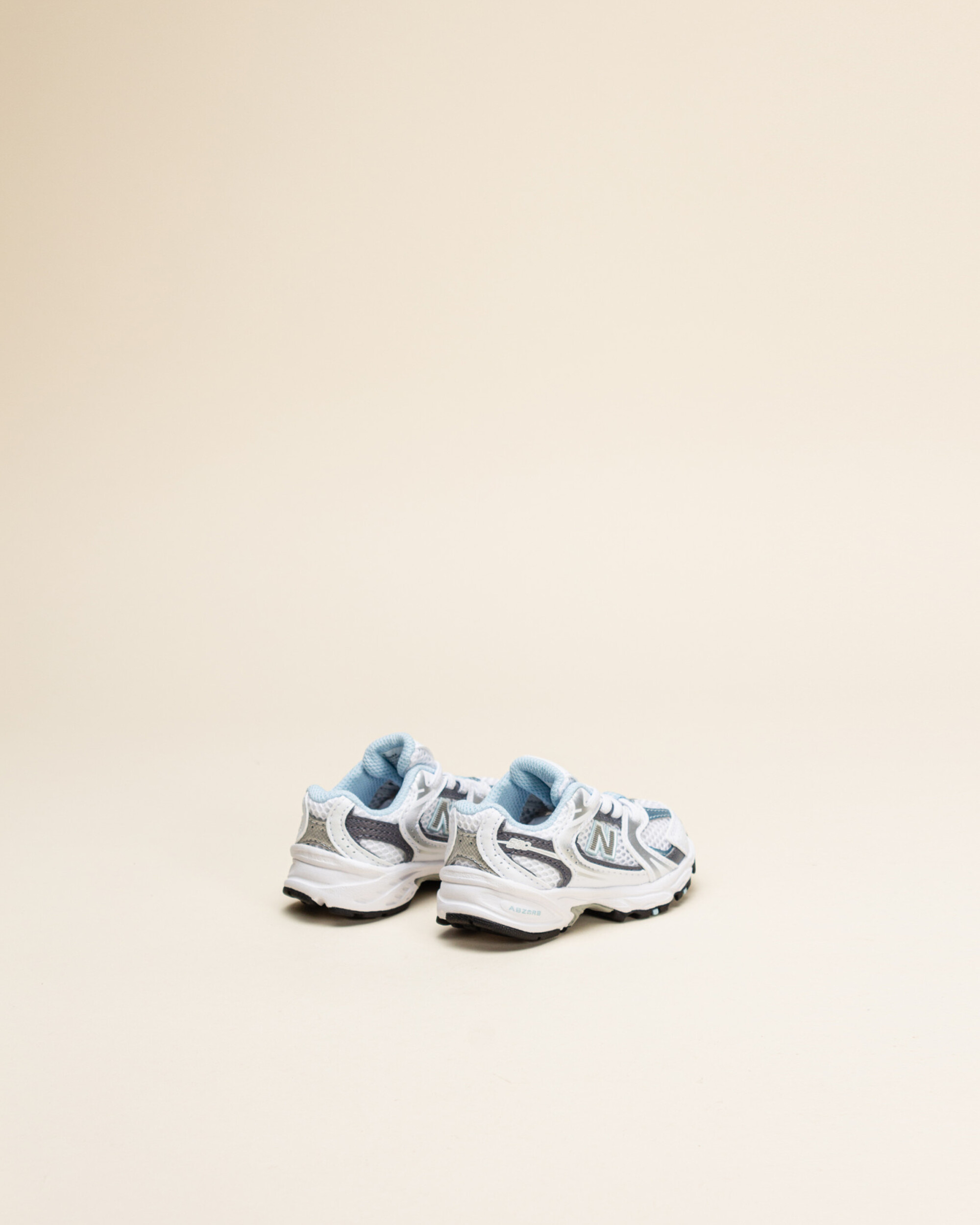 New Balance Kids 530 Bungee - White/Dark Arctic Grey