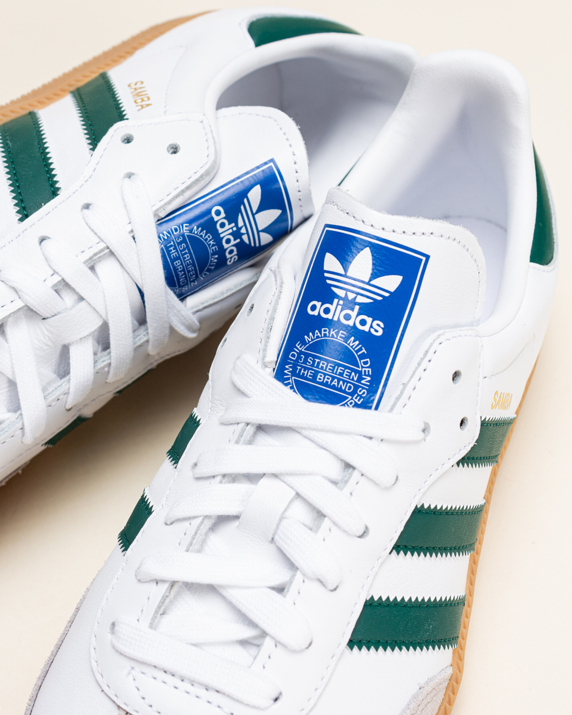 Adidas Originals Samba OG - Blanc Nuage/Vert Collégial/Gomme