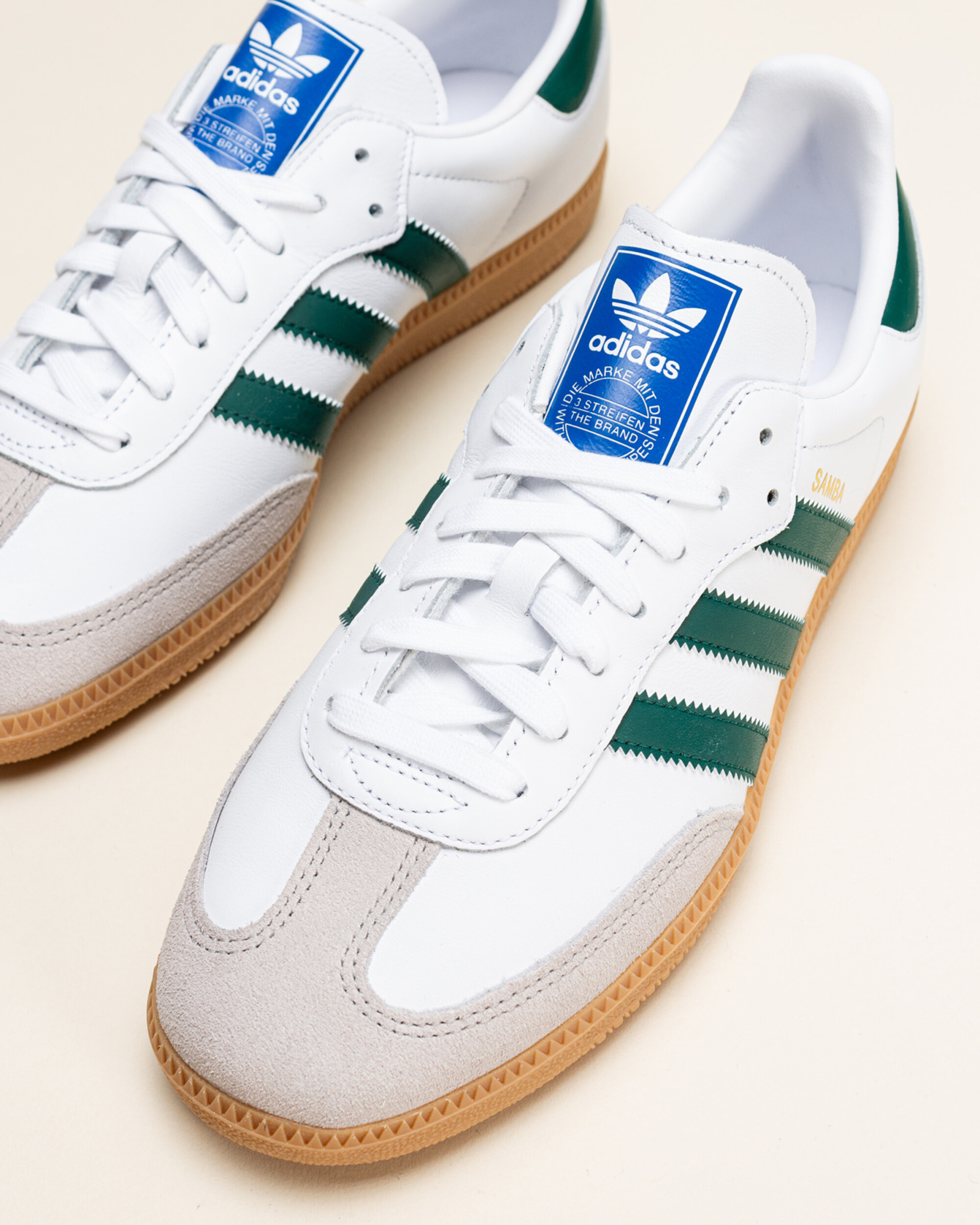 Adidas Originals Samba OG - Blanc Nuage/Vert Collégial/Gomme