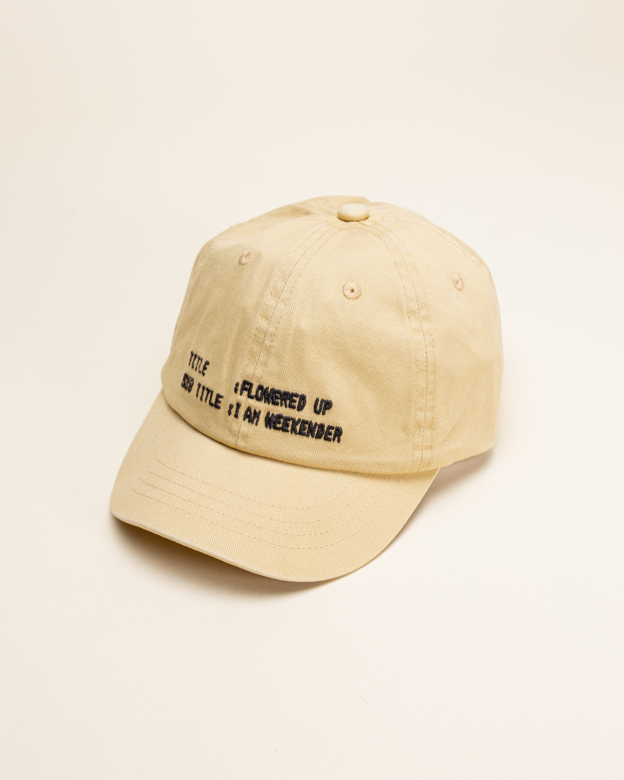 Magic Castles I Am Weekender Cap - Ecru