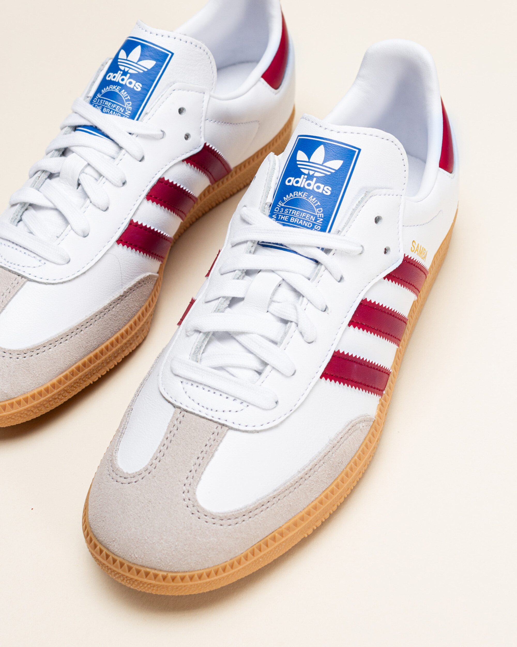 Adidas Originals Samba OG - Cloud White/Collegiate Burgundy/Gum