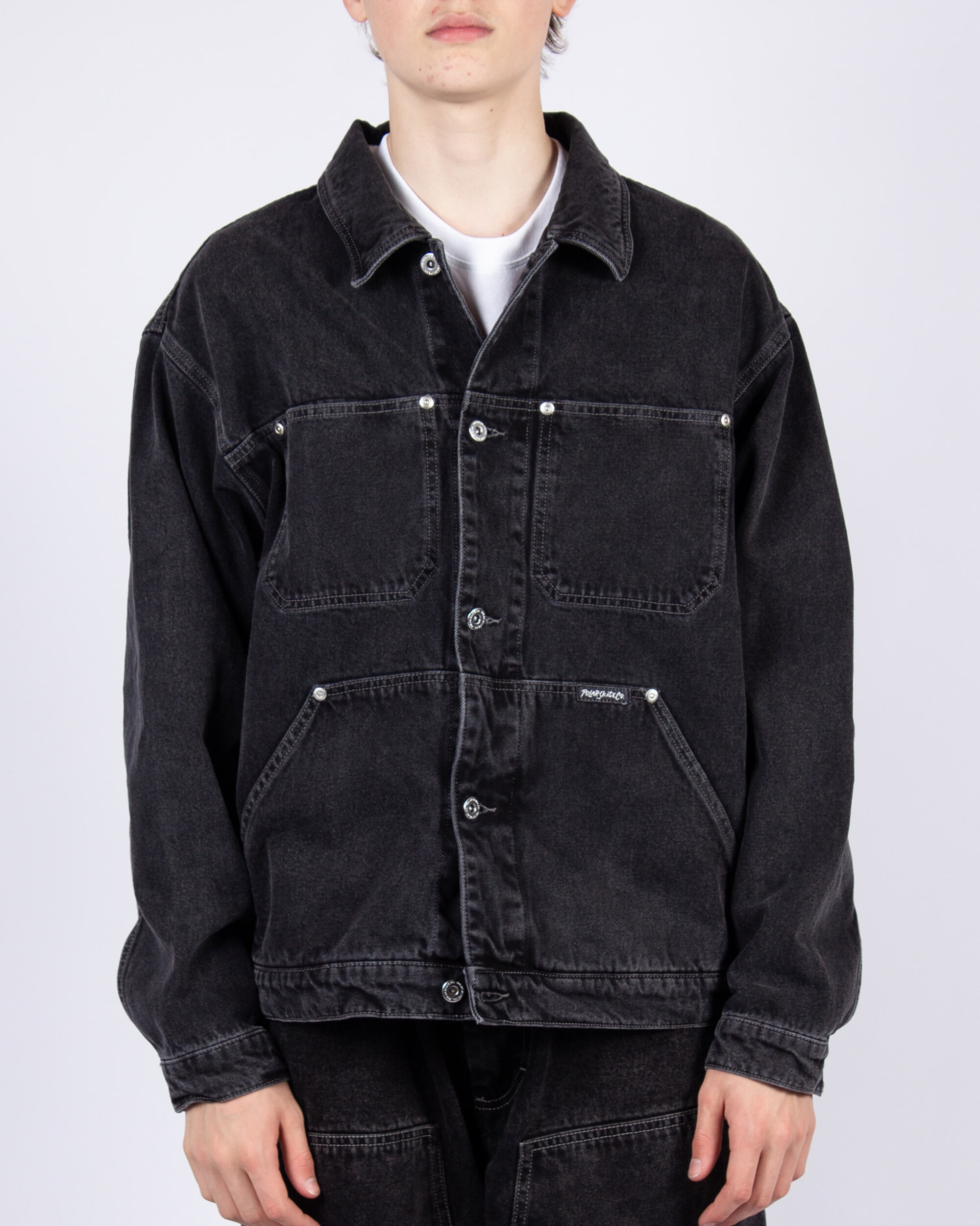 Polar Patrik Denim Jacket - Silver Black