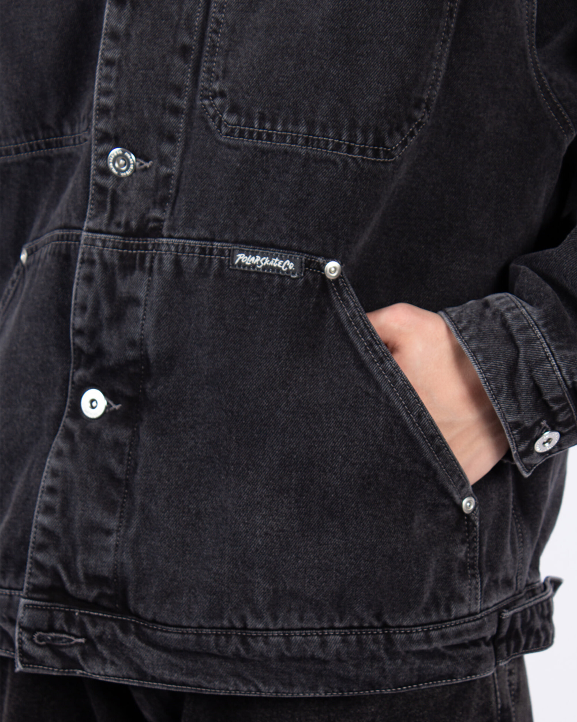 Polar Patrik Denim Jacket - Silver Black