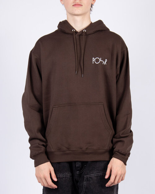 Polar Polar Stroke Logo Dave Hoodie - Chocolate