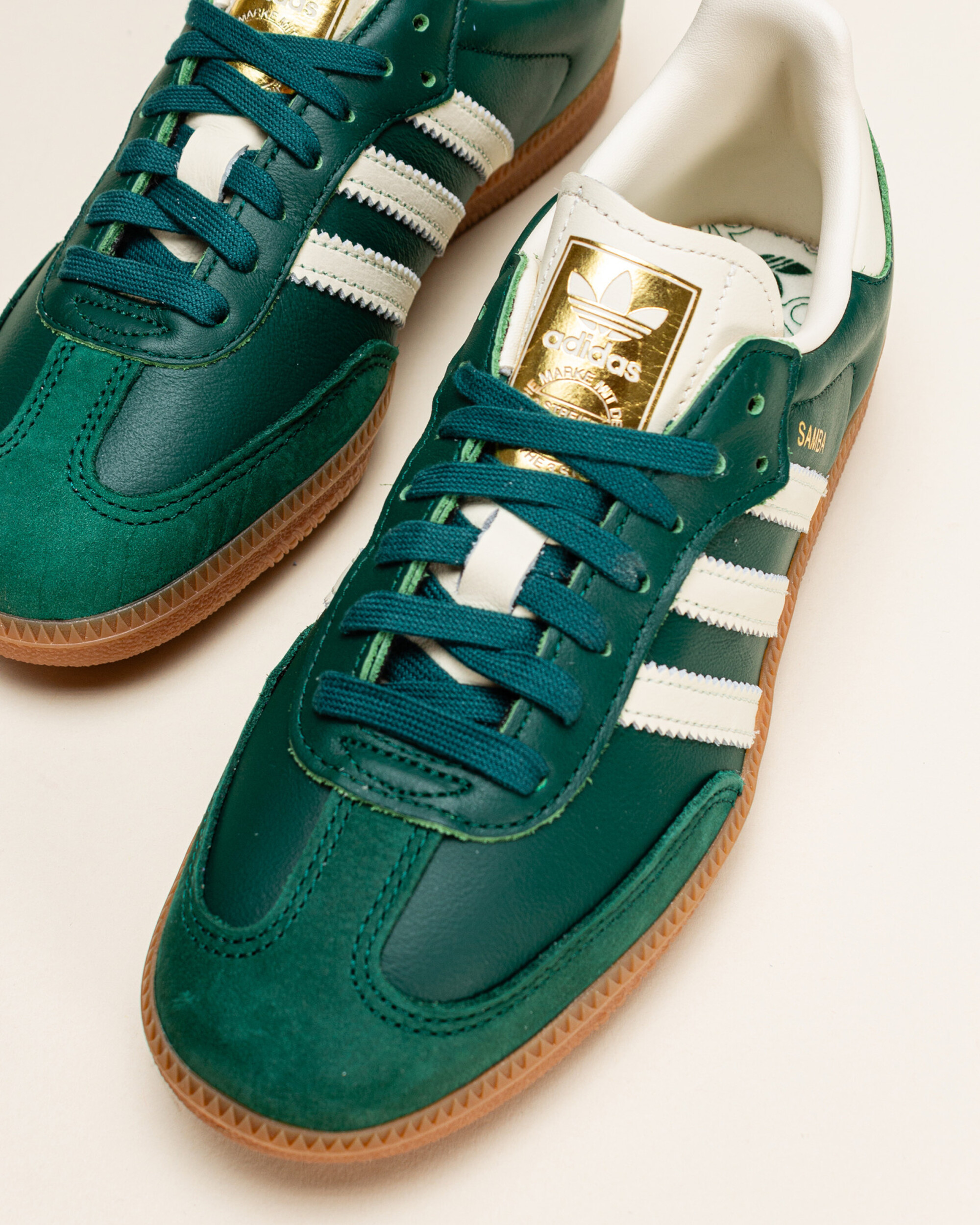 Adidas Originals Samba OG - Collegiate Green / Cream White / Gold Metal