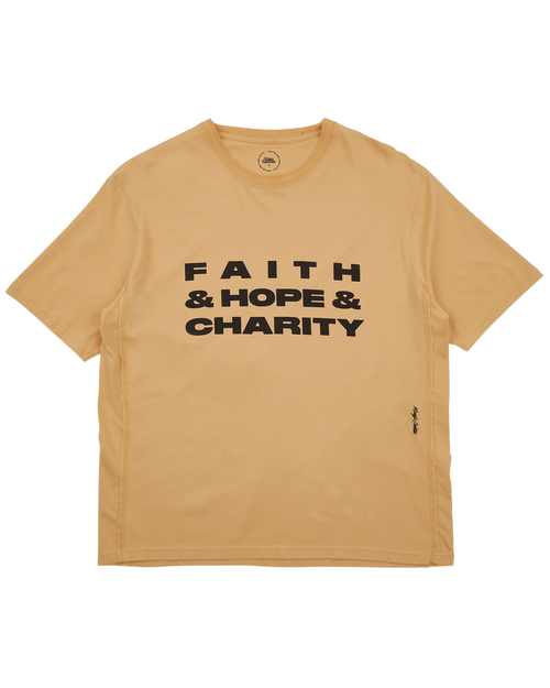 Magic Castles Magic Castles Faith Hope Charity T-shirt - Sunkist