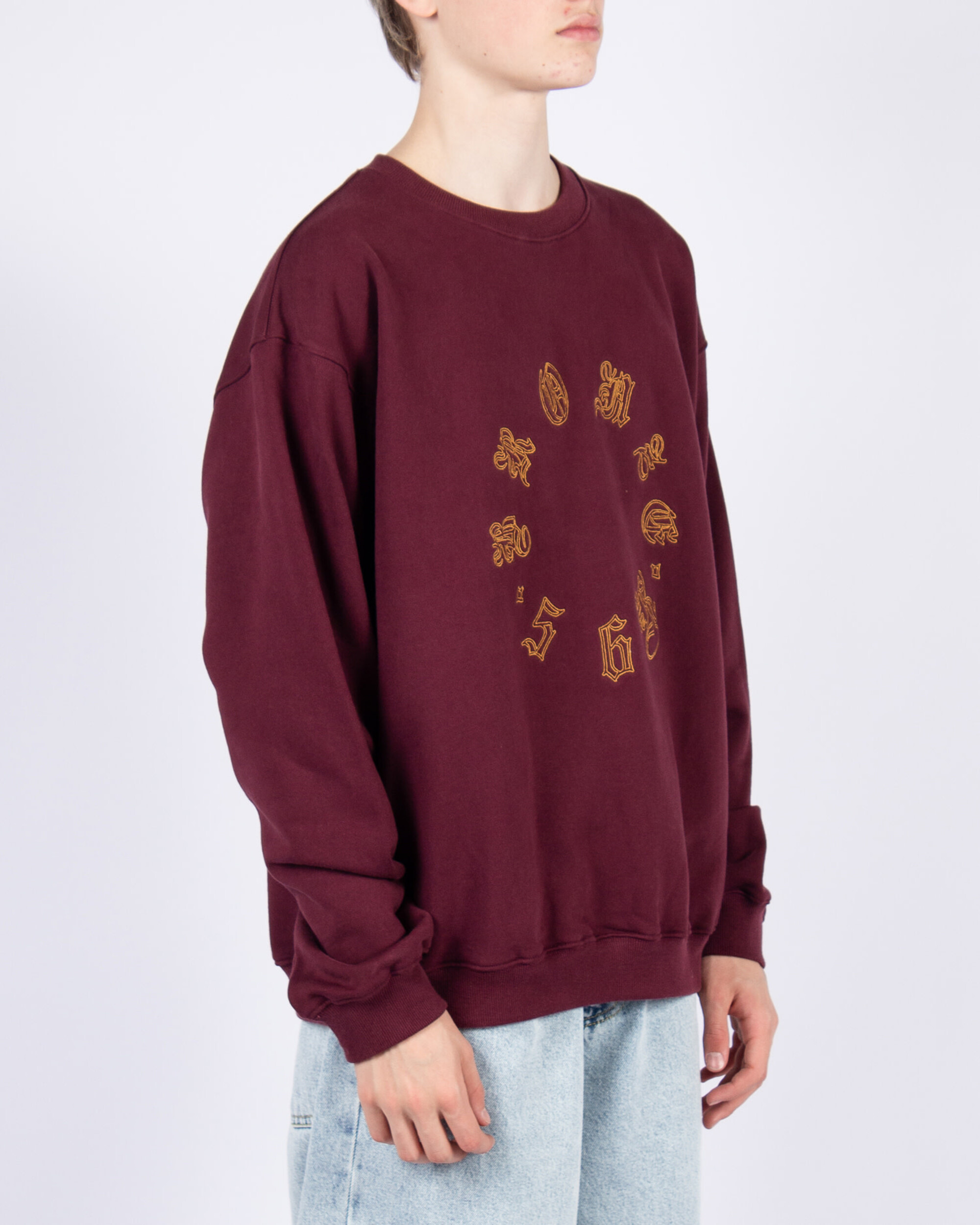 Bronze Old E Crewneck - Burgundy