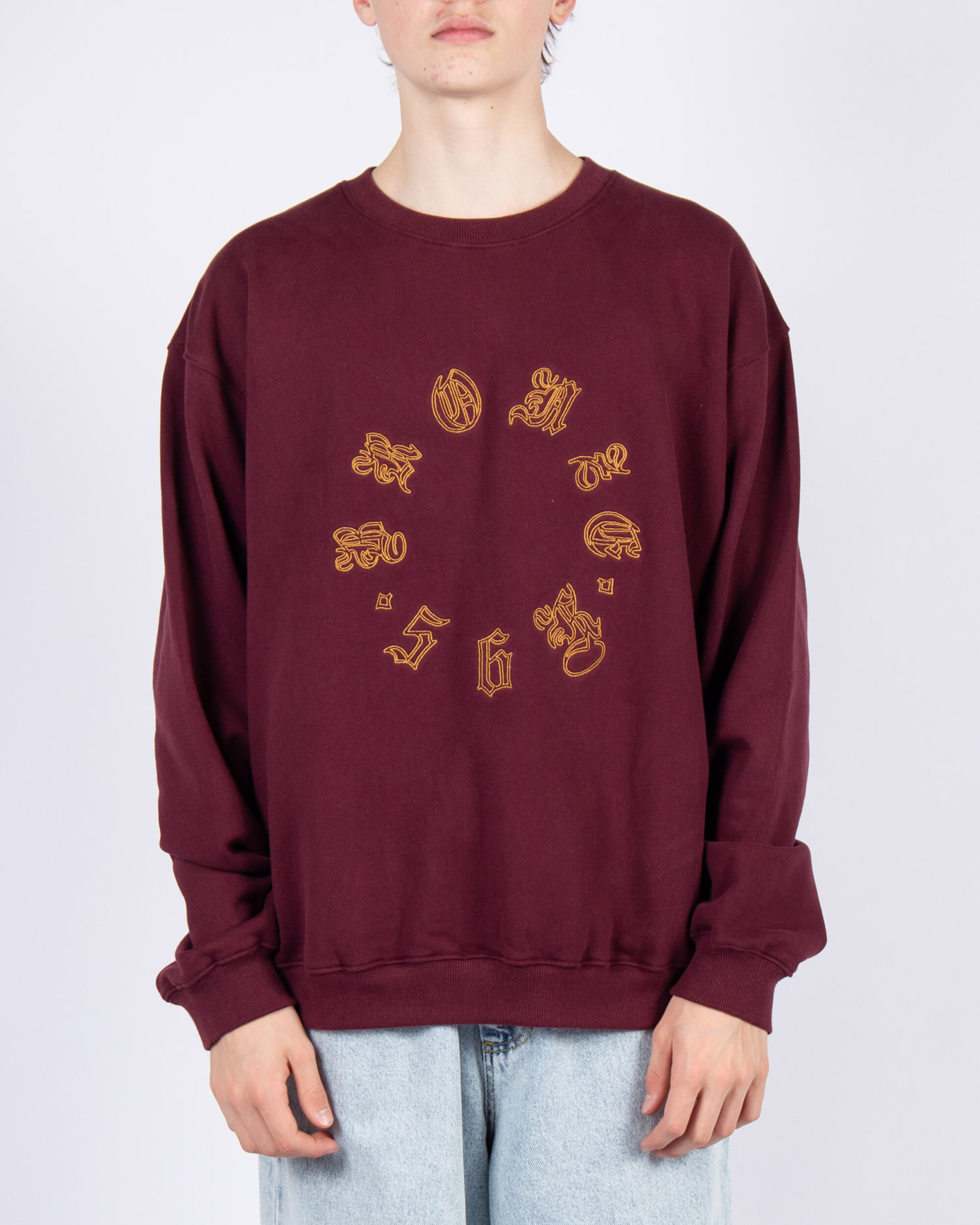 Bronze Old E Crewneck - Burgundy