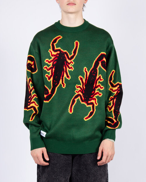 buttergoods Butter Goods Scorpion Knitted Sweater - Forest Green