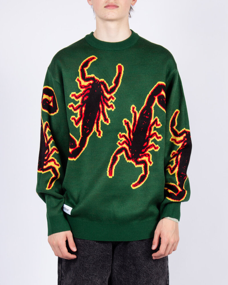 buttergoods Butter Goods Scorpion Knitted Sweater - Forest Green