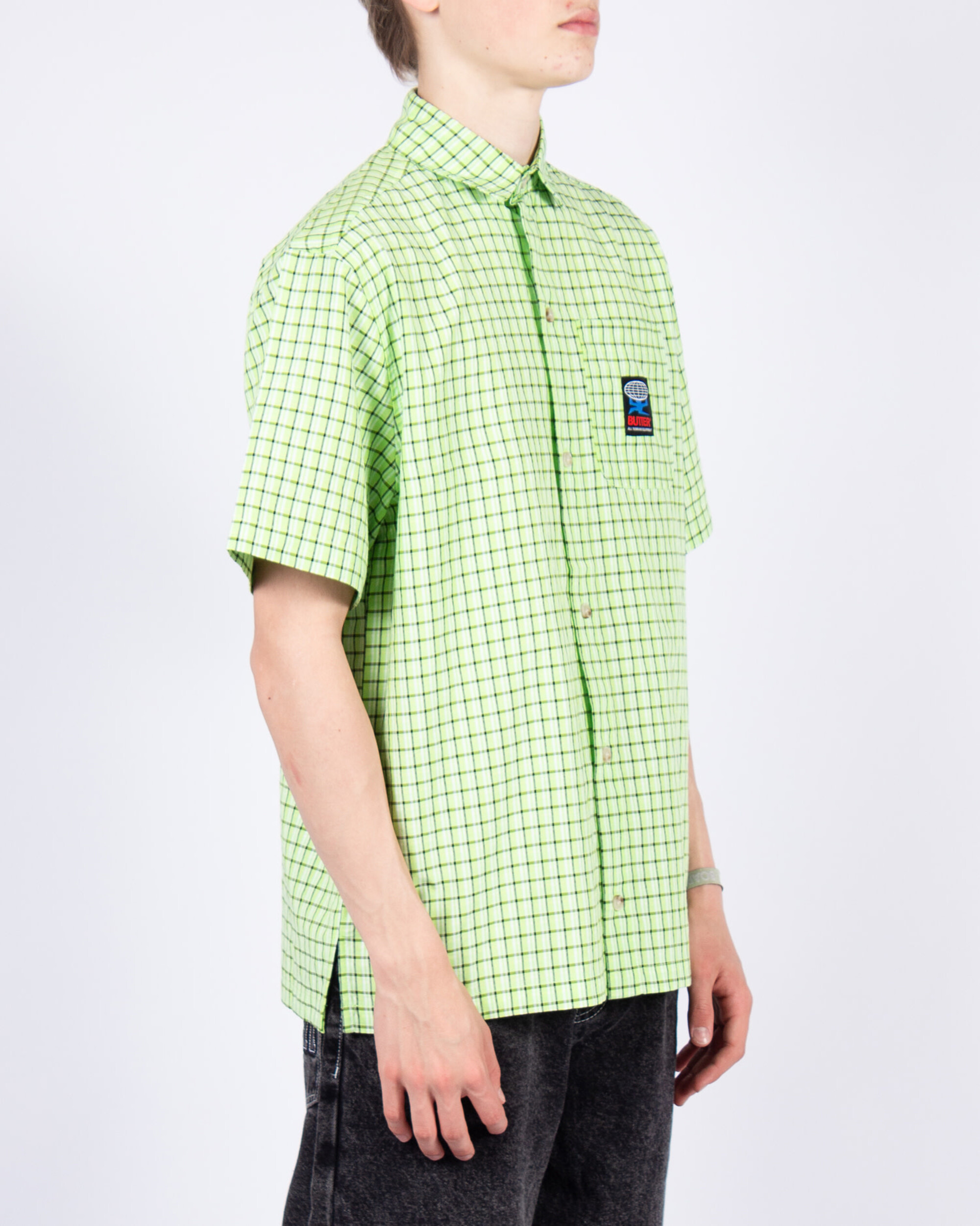 Butter Goods Terrain Shirt - Lime/Black