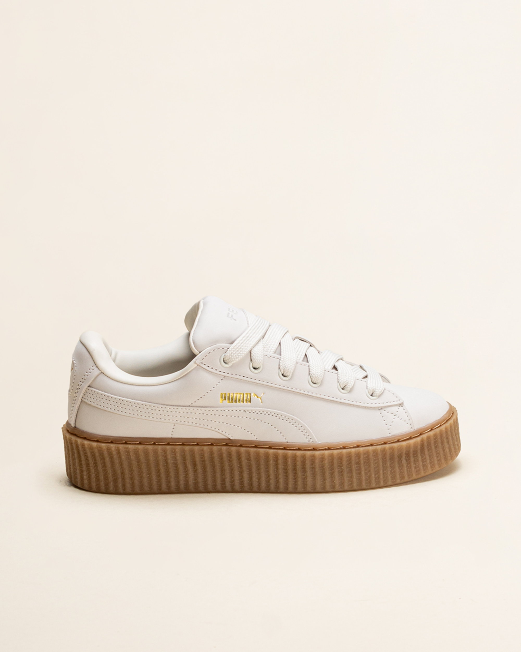 Puma x Fenty Creeper Phatty Nubuck Warm White /Puma Gold/Gum