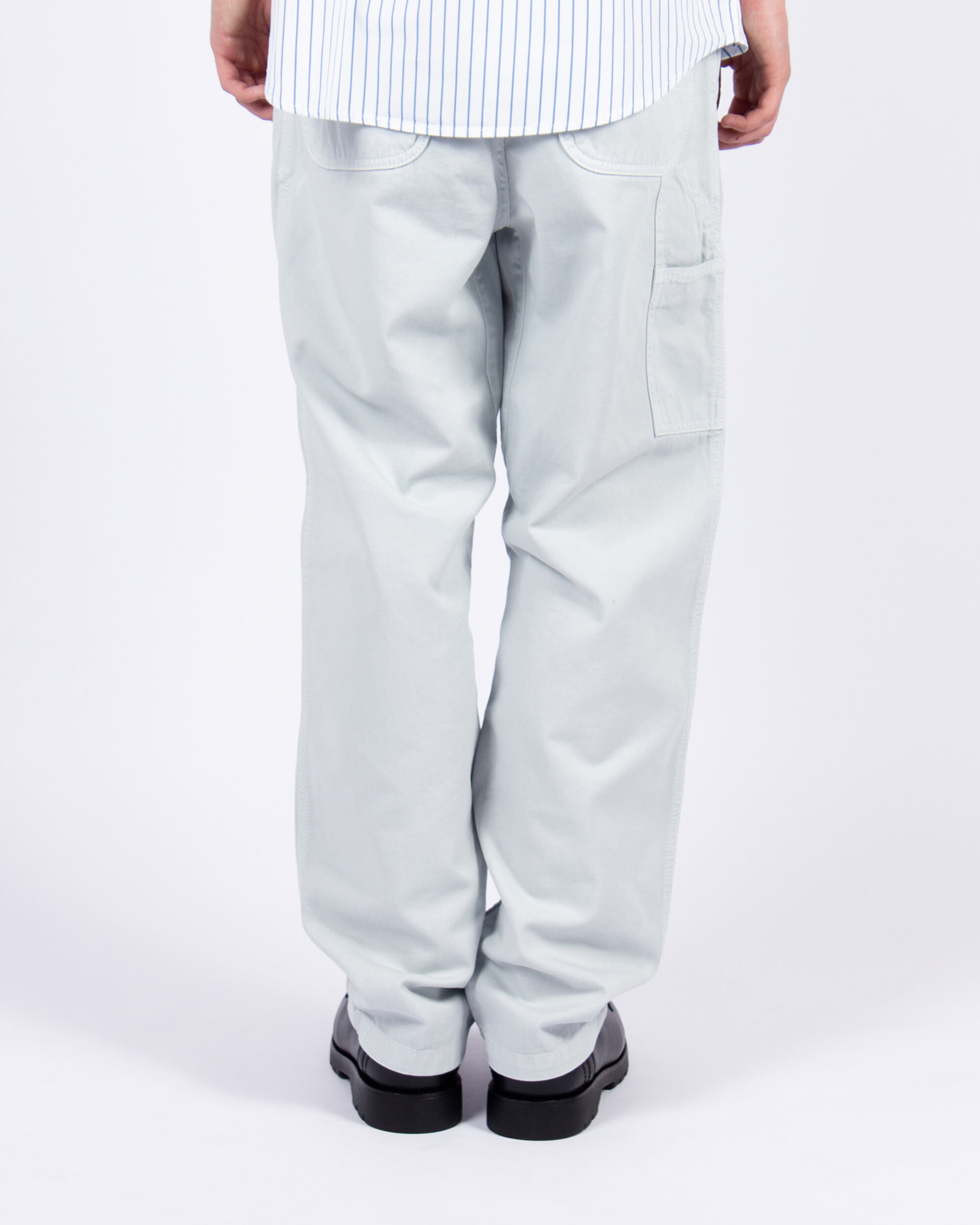 Carhartt WIP Flint Pant Organic Cotton - Sonic Silver Garment Dyed