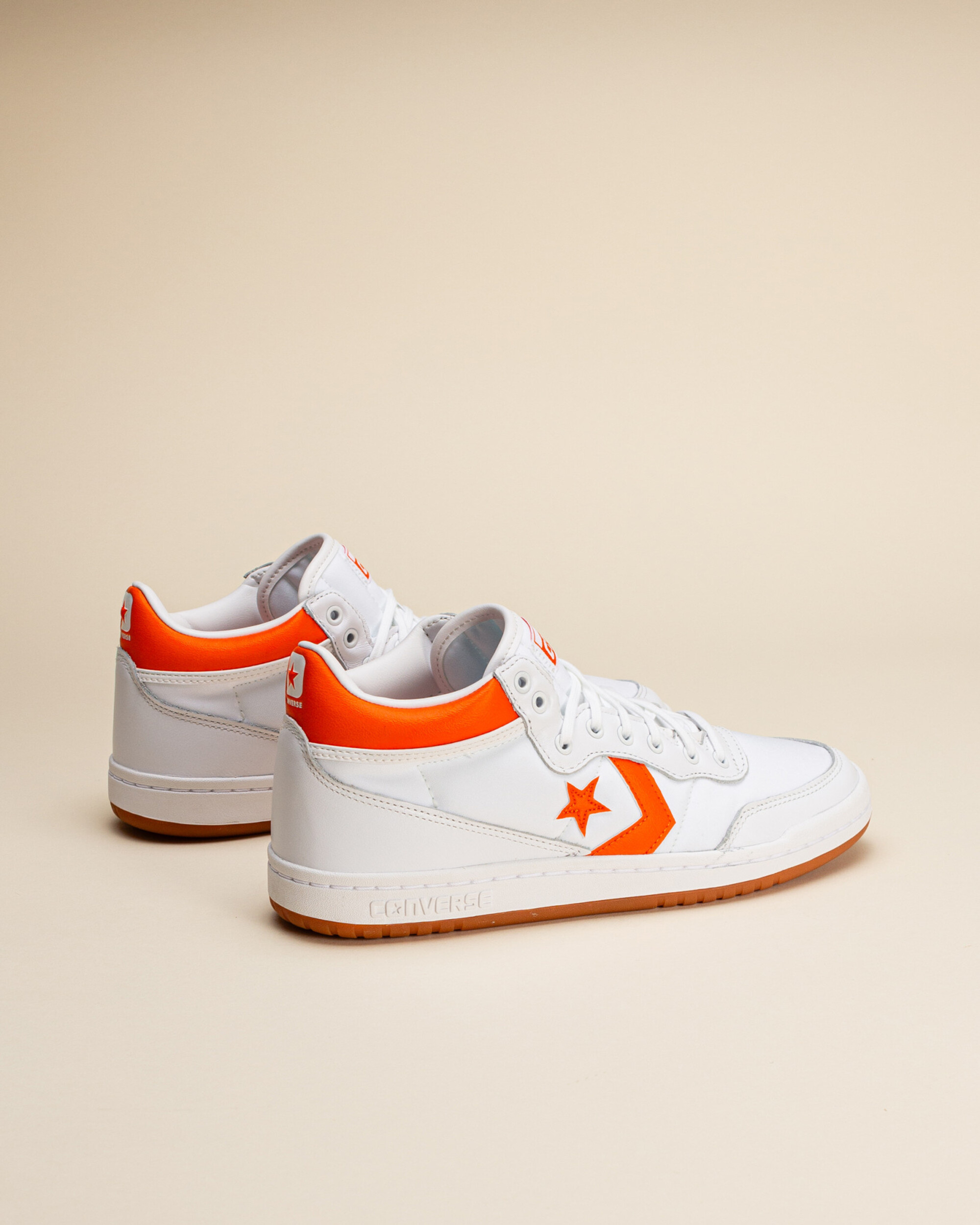 Converse Fastbreak Pro Mid White / Orange / Gum