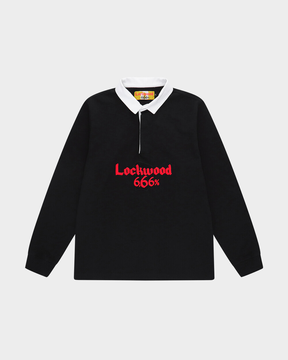 Lockwood X Duvel 666 Rugby Polo - Black/Red
