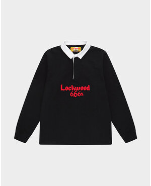 Lockwood X Duvel 666 Rugby Polo - Black/Red