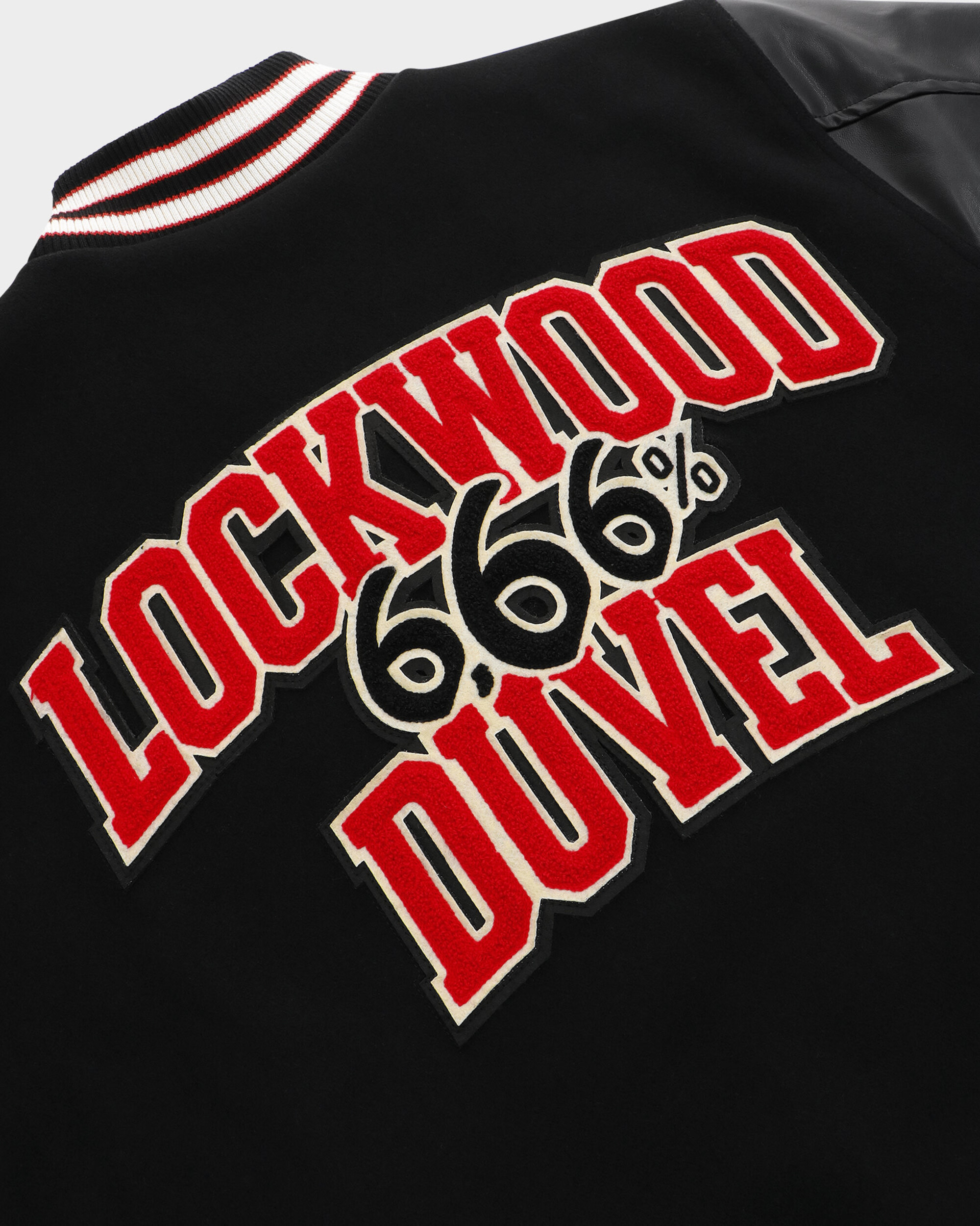 Lockwood X Duvel 666 Varsity-jack - Zwart