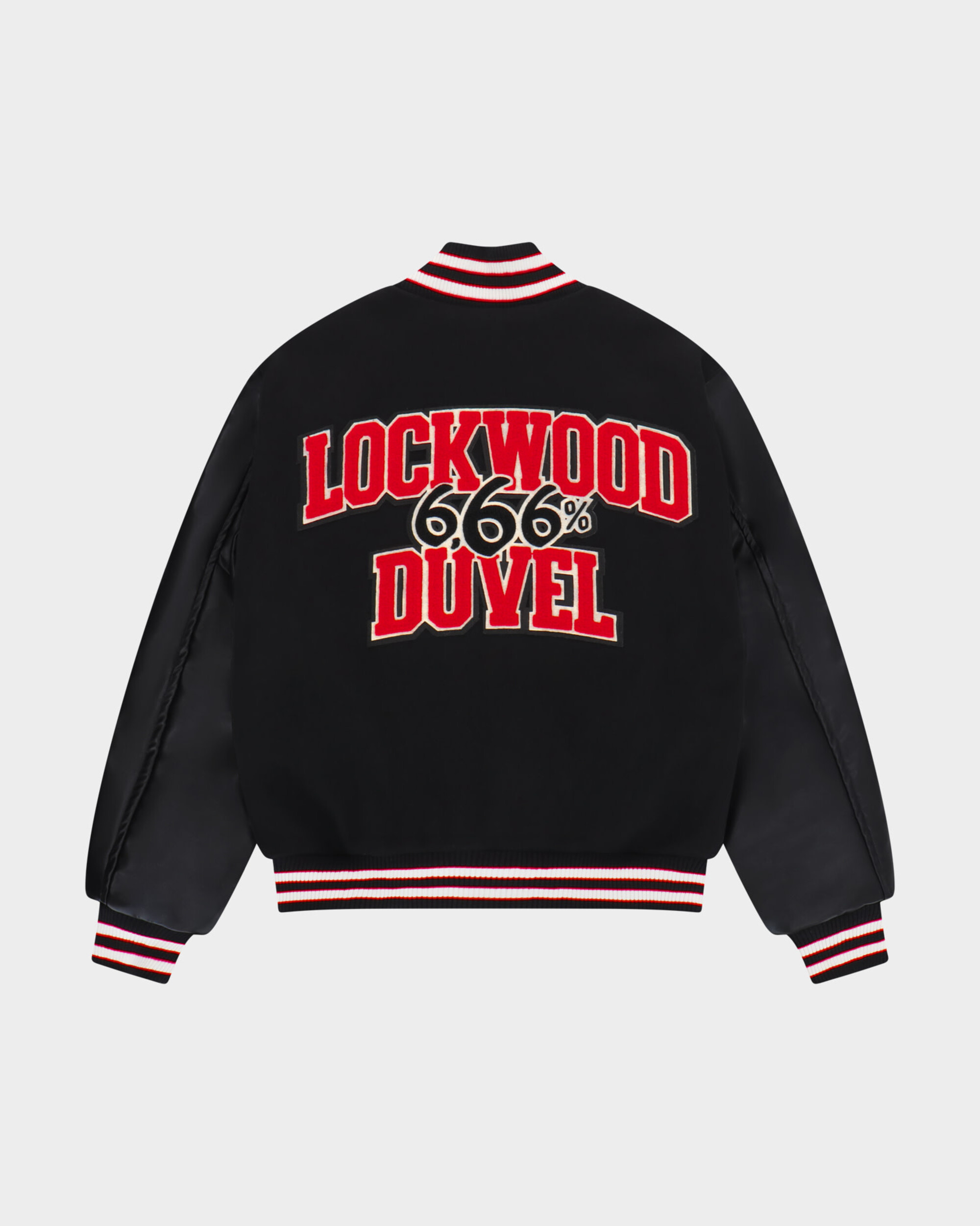 Lockwood X Duvel 666 Varsity-jack - Zwart