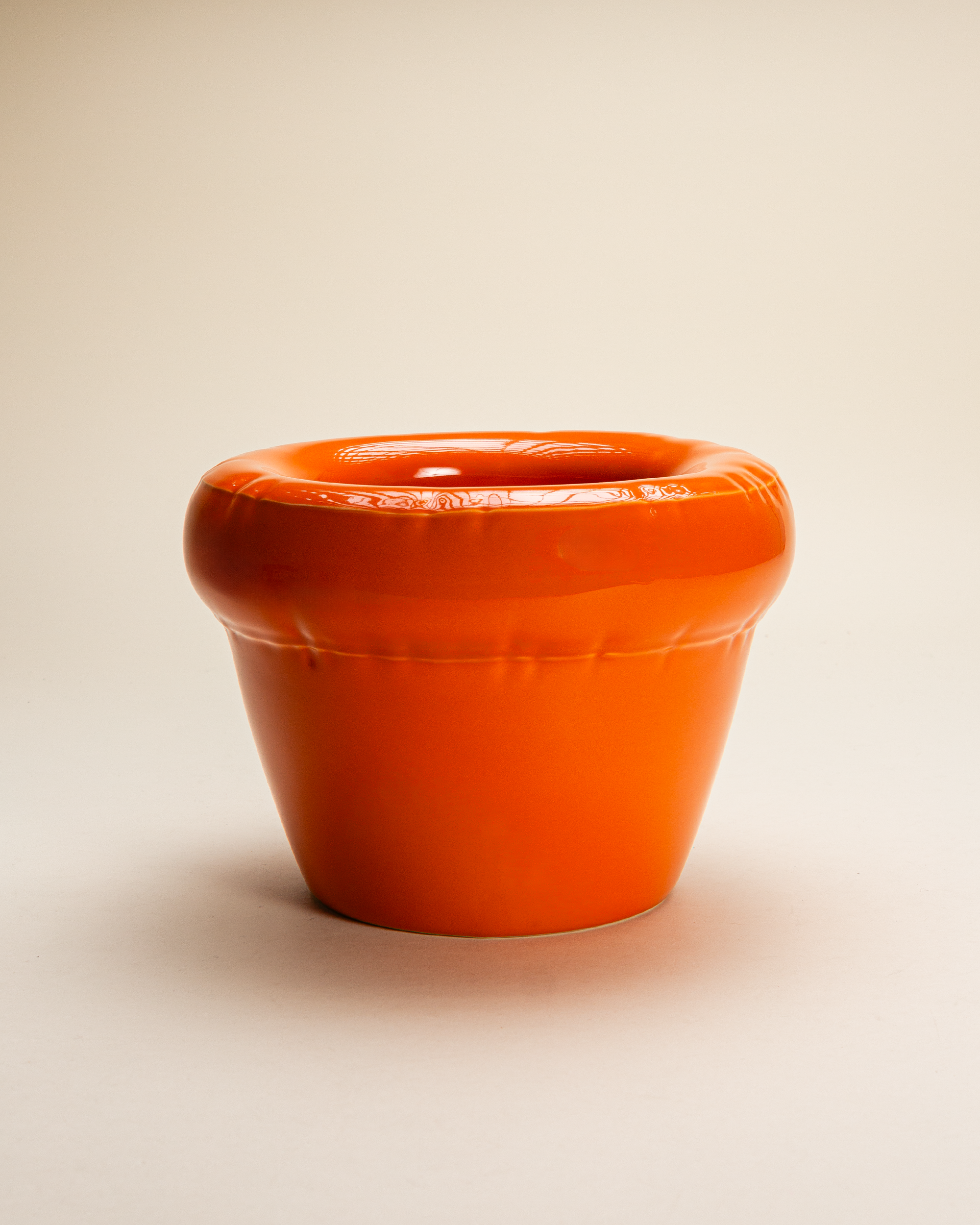 Home Studyo Planter 'PIERRE' - Carrot Gloss Orange