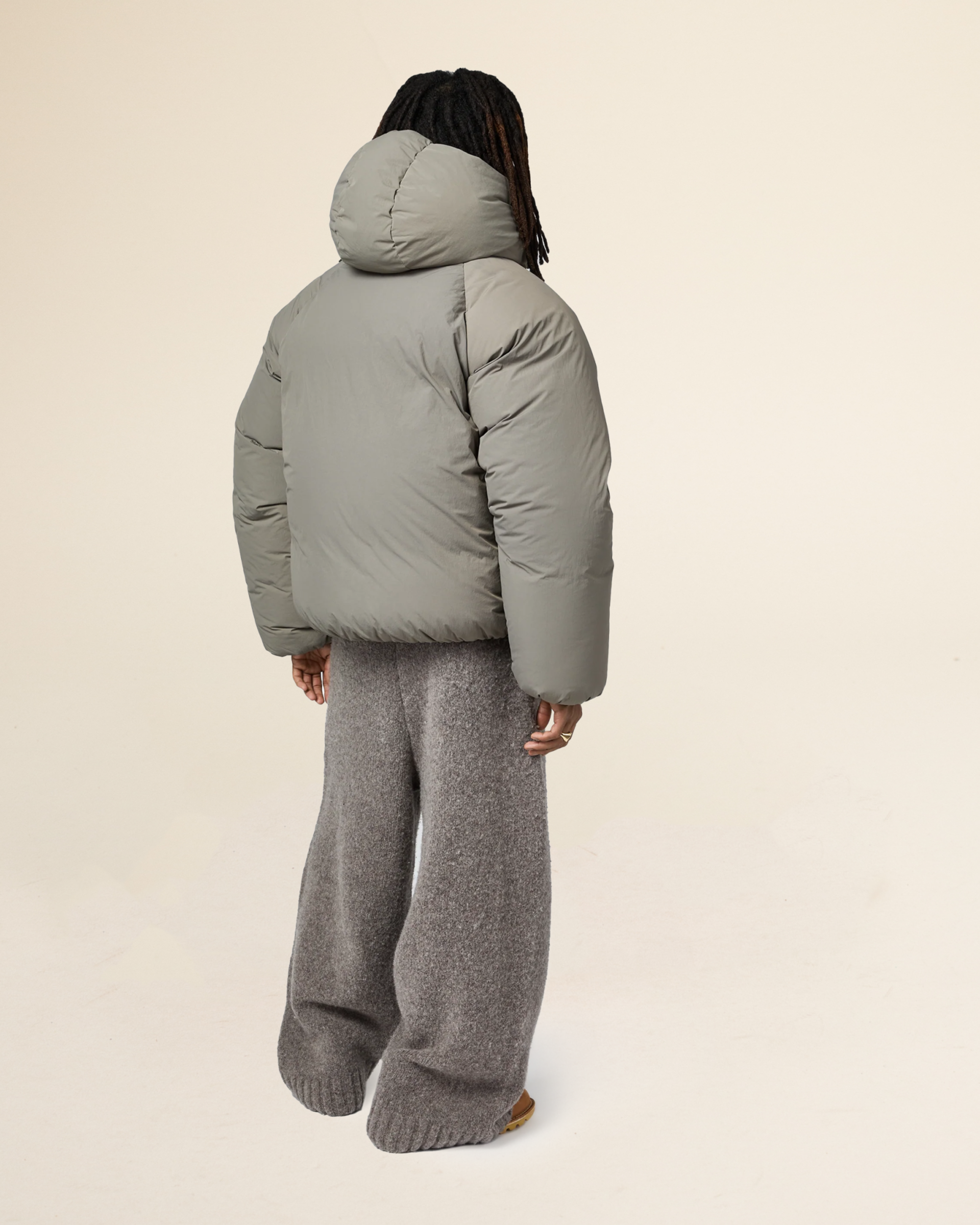 Seventh Space Coat Puffer Jacket - Stone