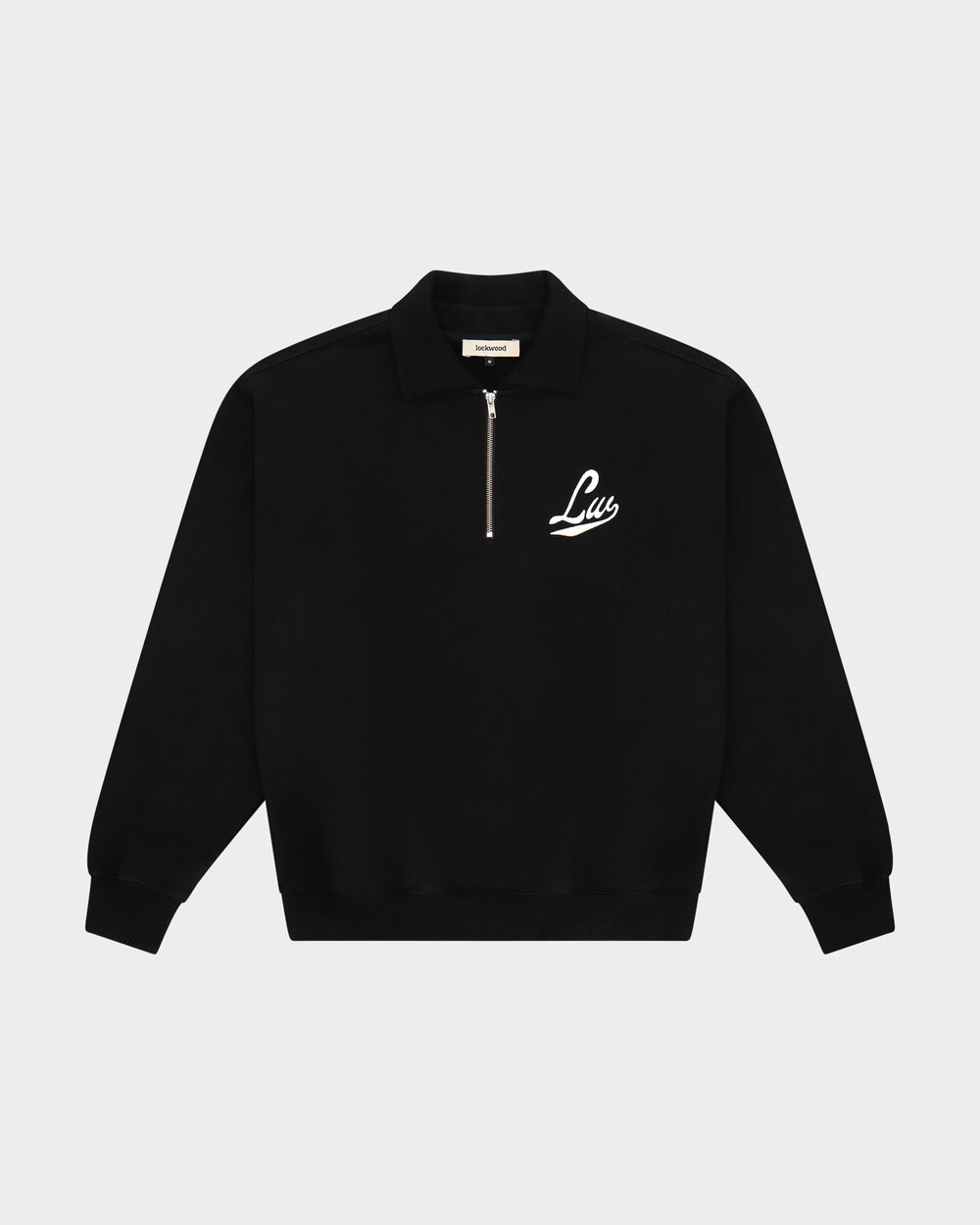 Lockwood Baseball Polo Sweater - Black / White